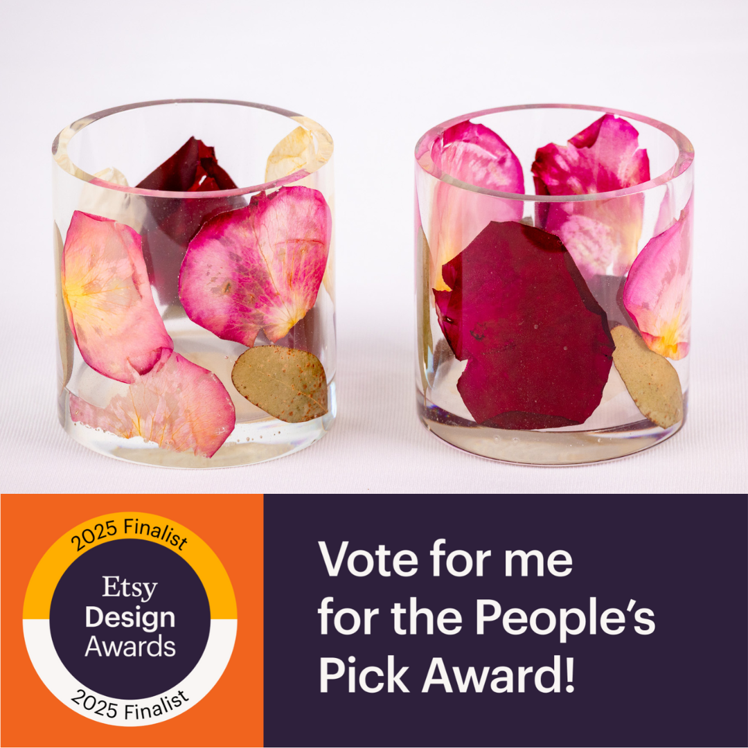 Wild Coast Flower Preservation Named Finalist in Prestigious 2025 Etsy Design Awards Preserved Flower Cup
