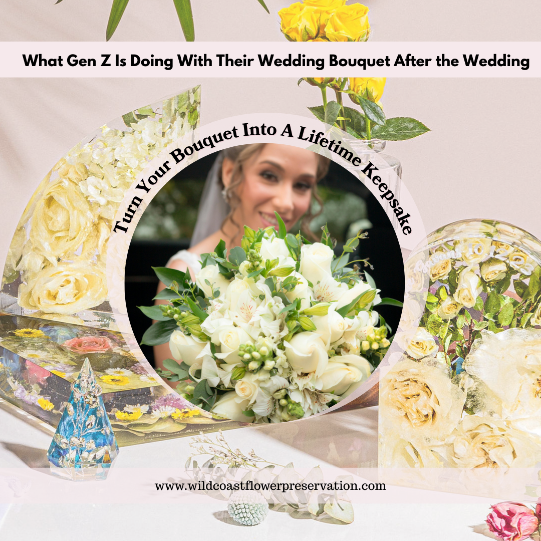 What Gen Z Is Doing With Their Wedding Bouquet After the Wedding