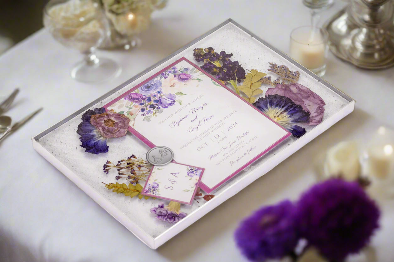 Bouquet Preservation Tray Invitation Preservation Wedding Flower Preservation