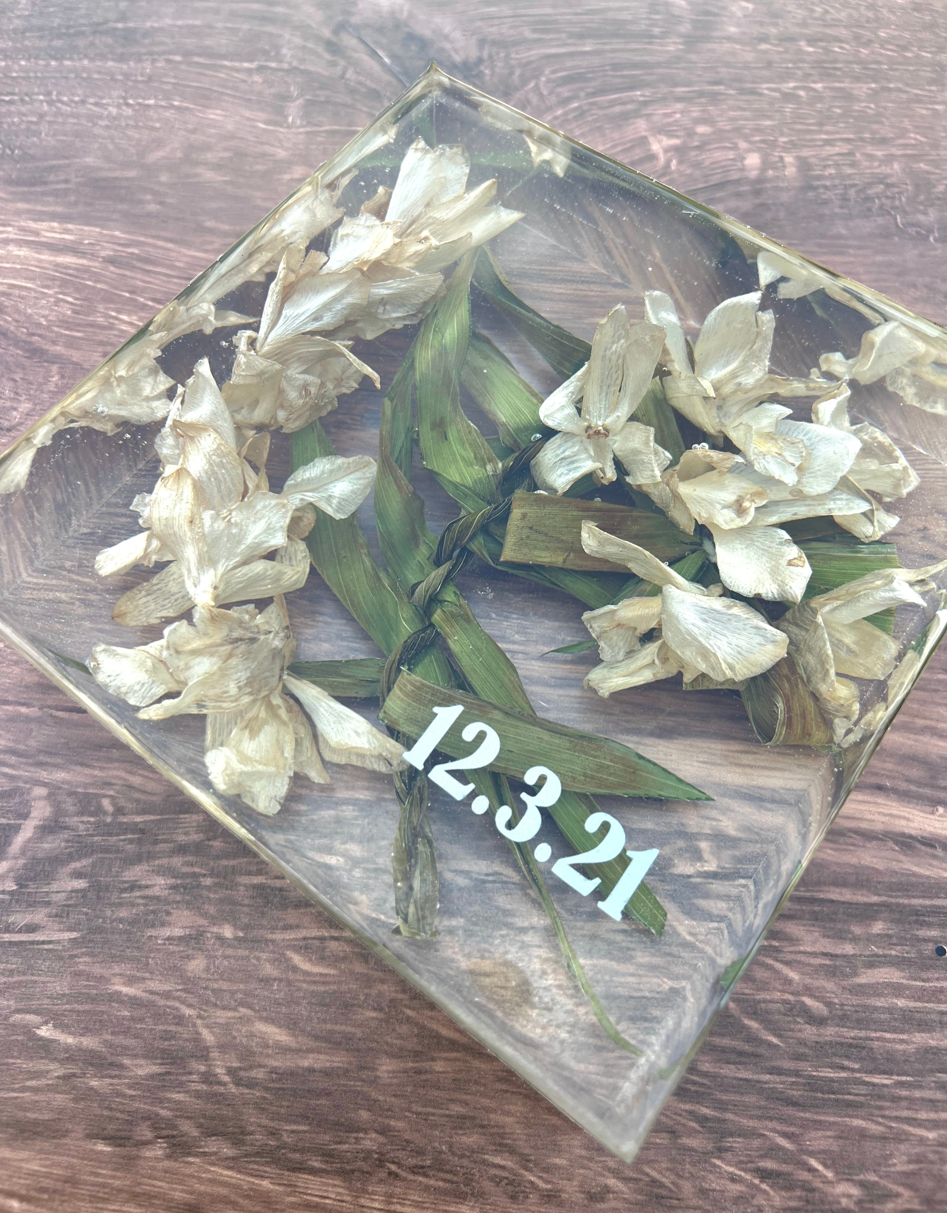 7x7 Preserved Flower Bouquet Block