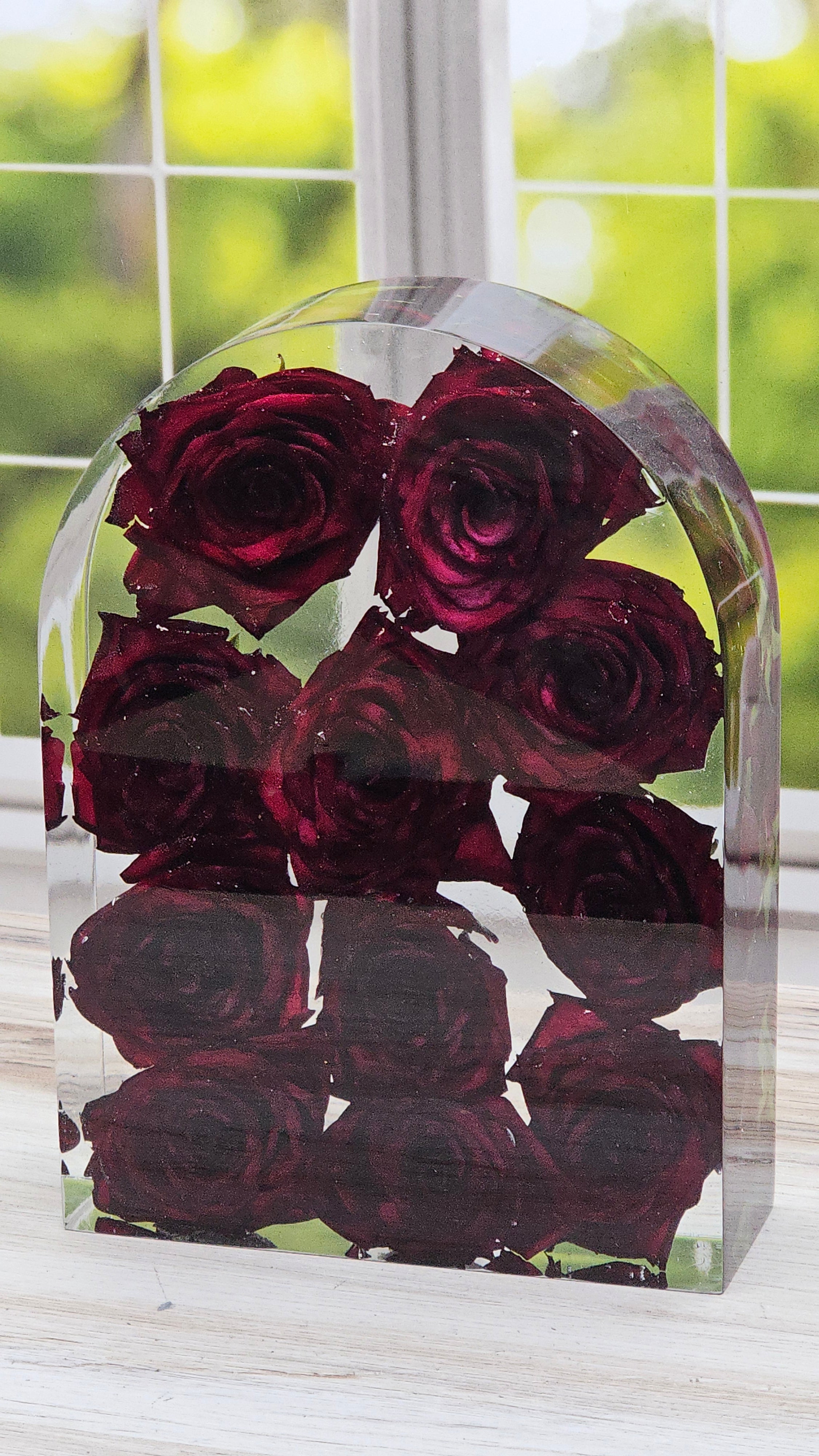 11" Arch Preserved Bouquet Block