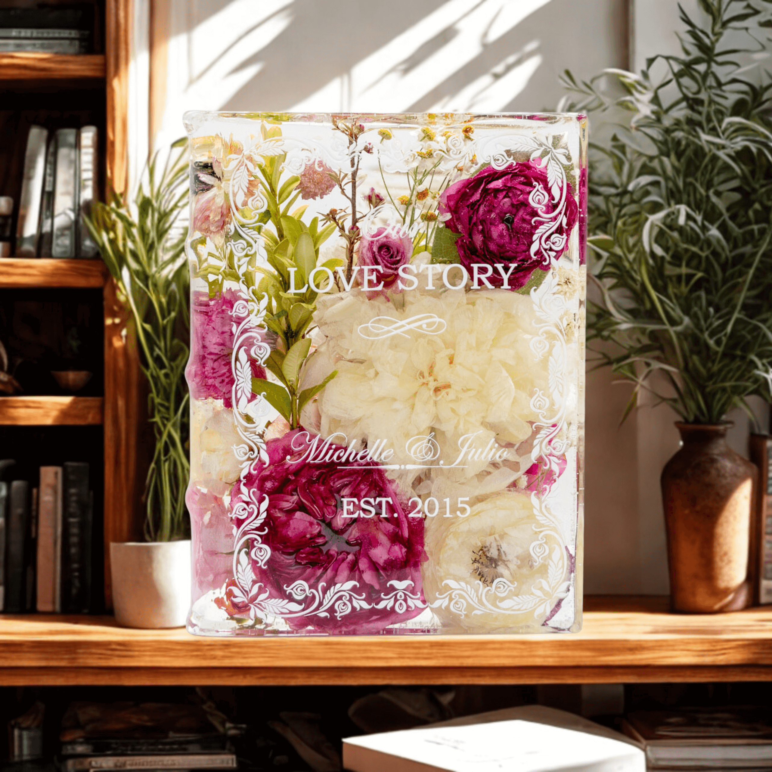 Personalized Wedding Book Block