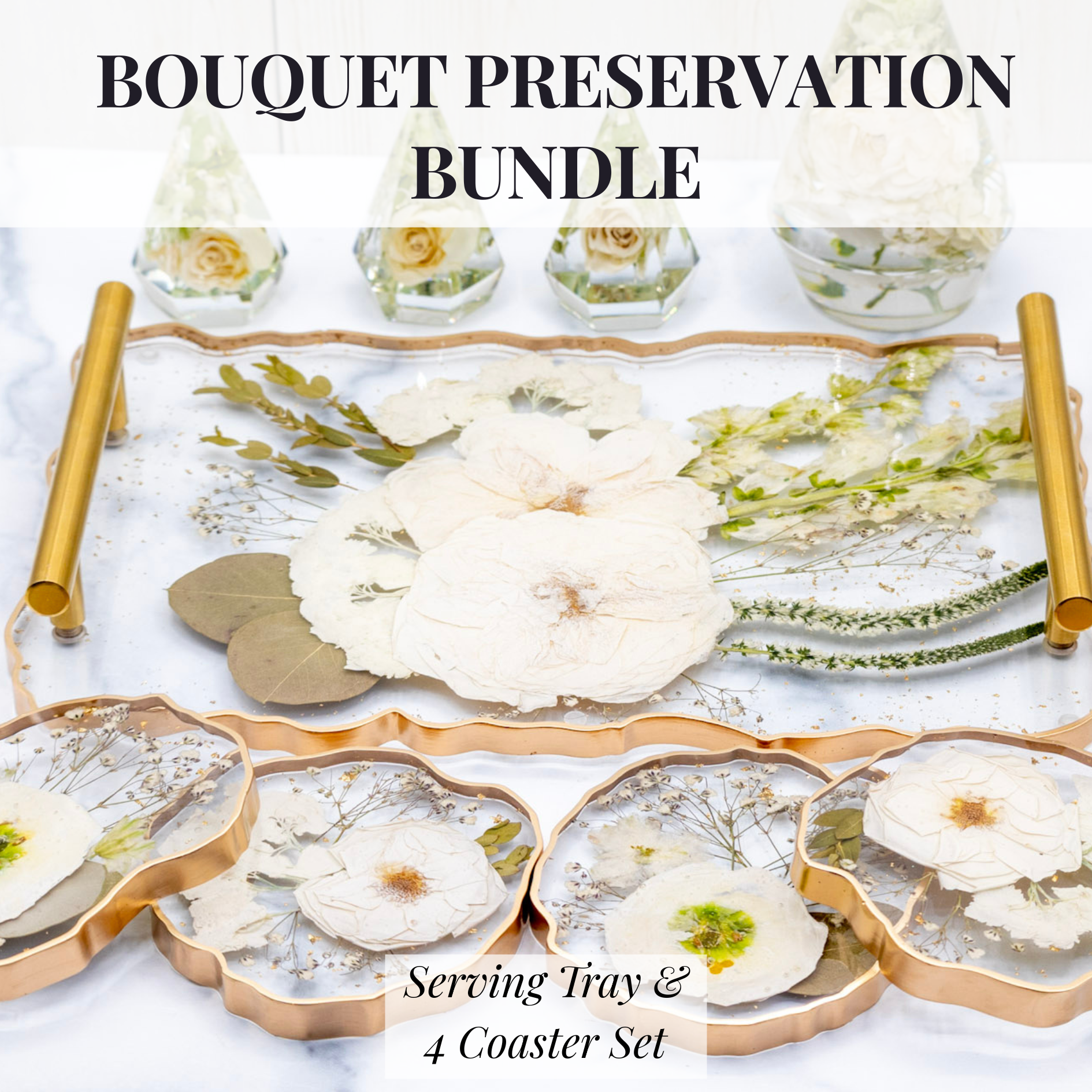 14x9 Geode Tray & Geode Coaster Bundle