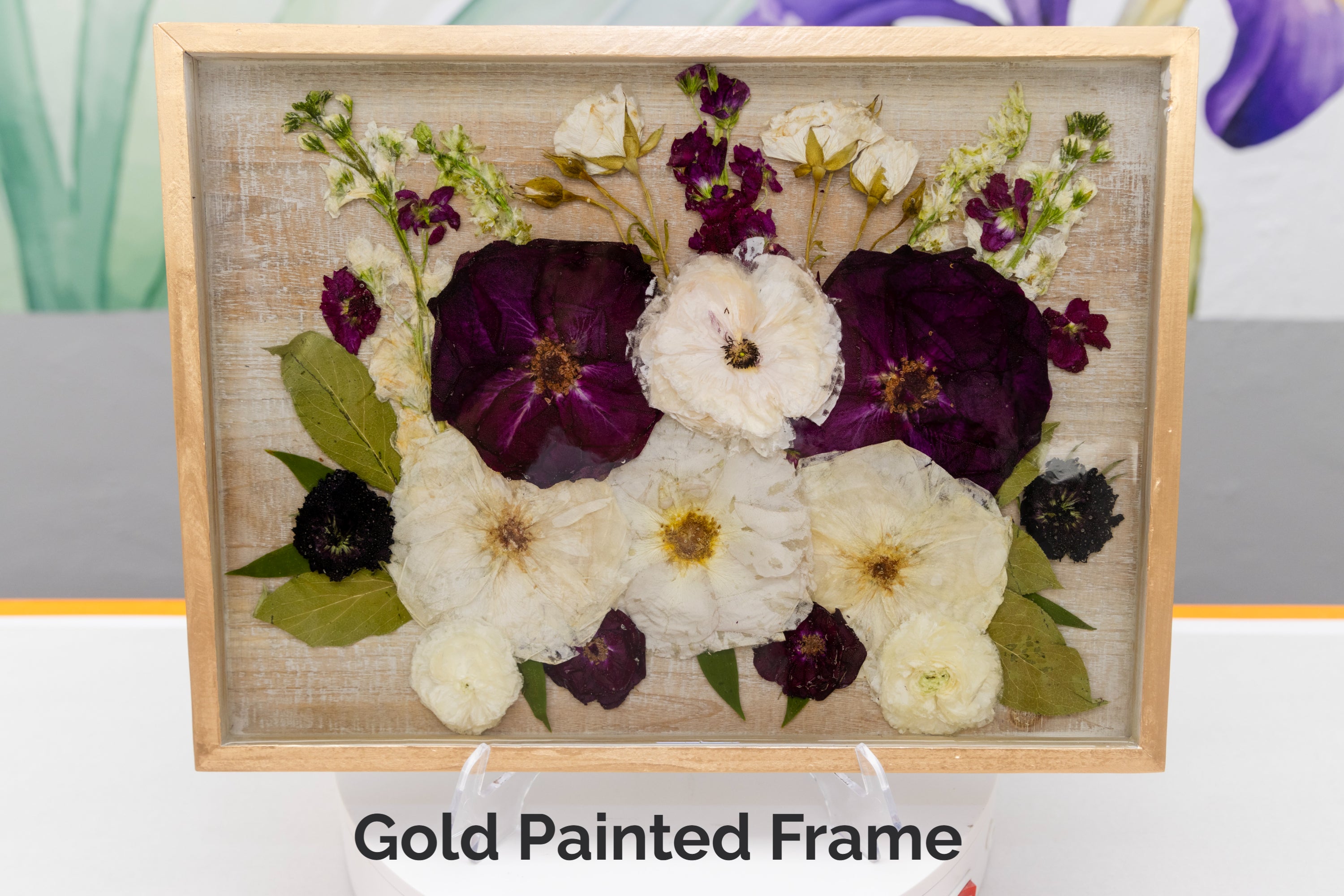 12x16 Pressed Flower Frame Wood Wall Decor