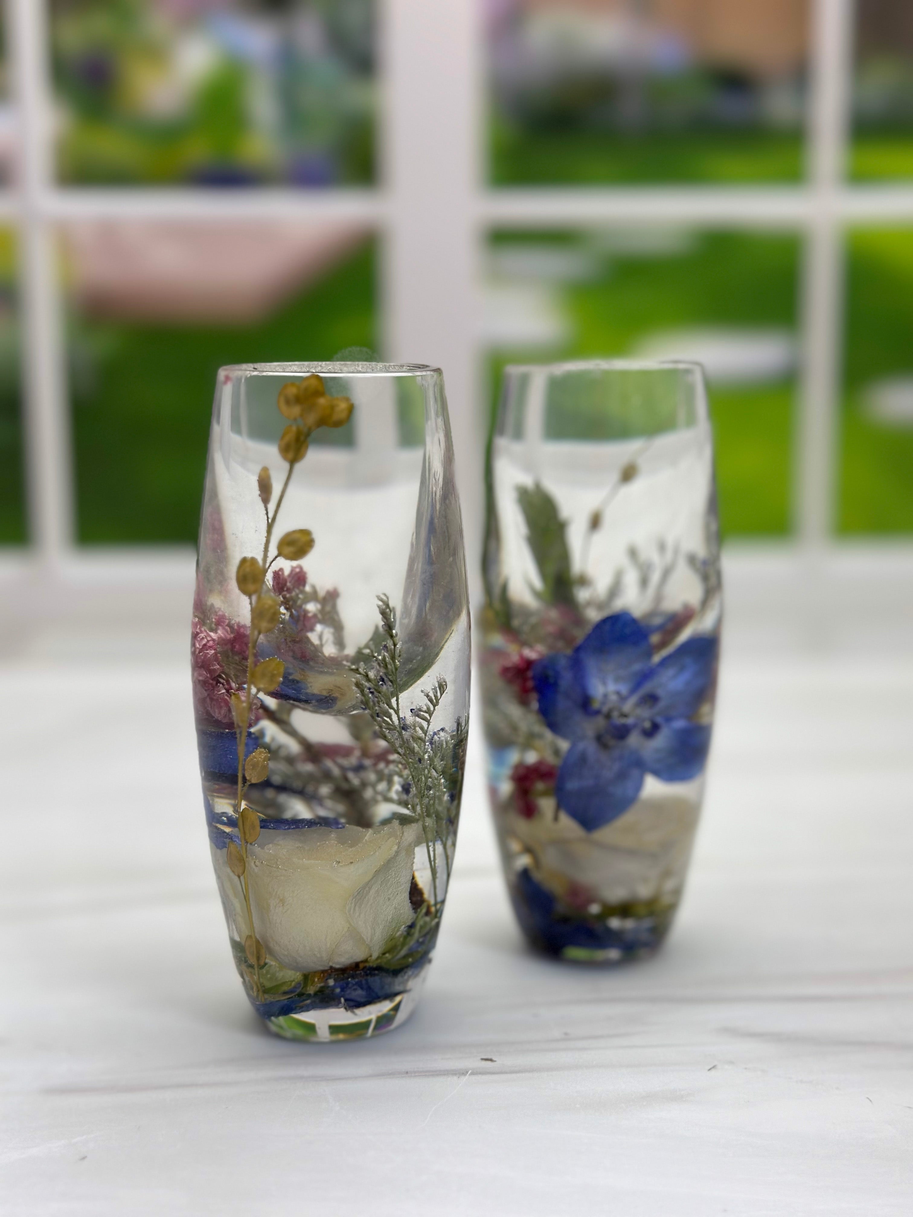 Preserved Flower Shot Glasses Set