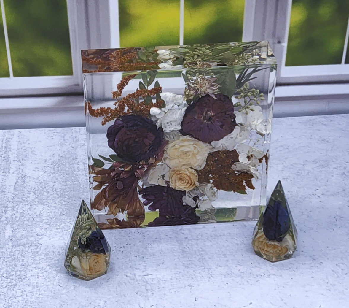 7x7 Preserved Flower Bouquet Block