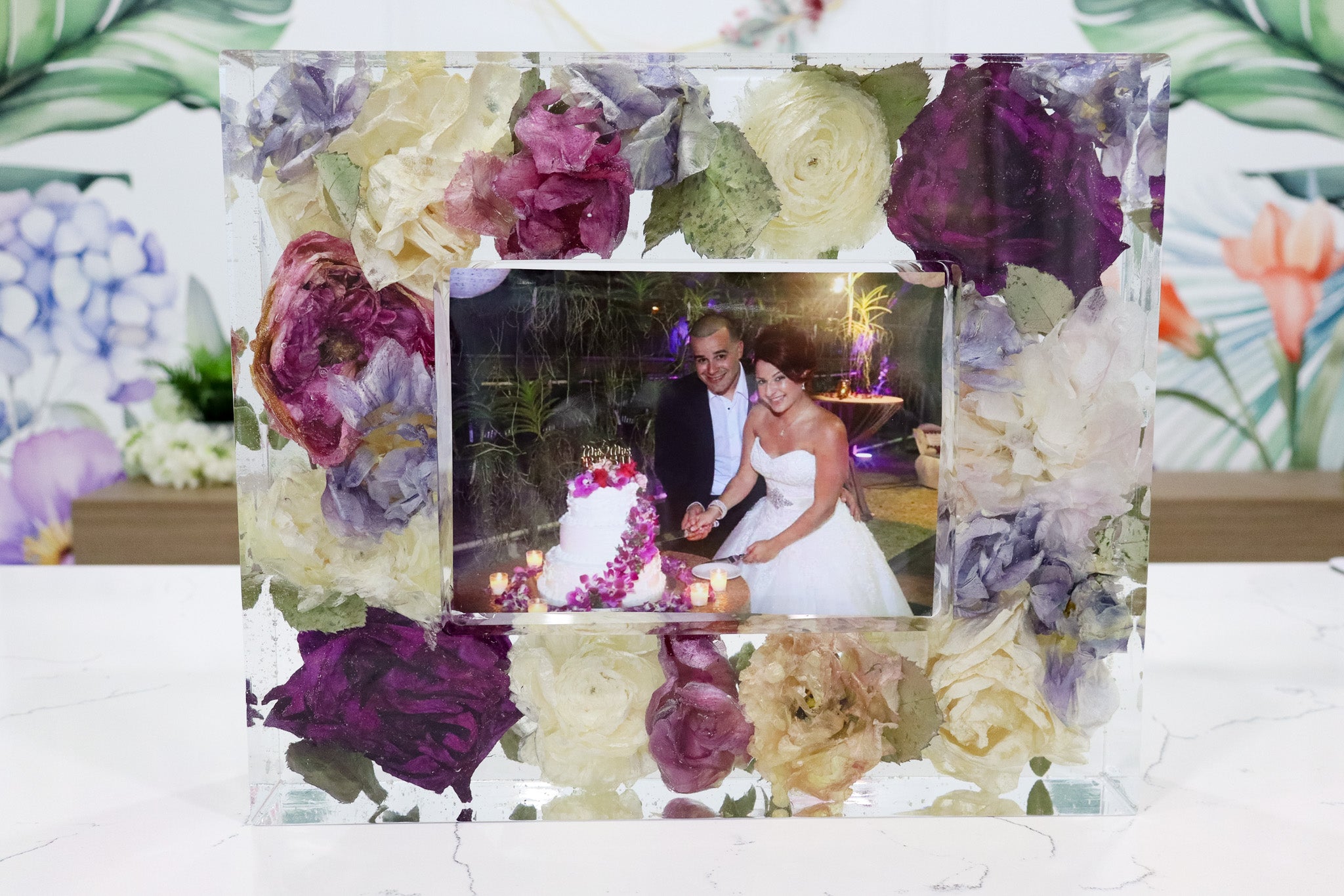 5x7 Preserved Flower Photo Frame
