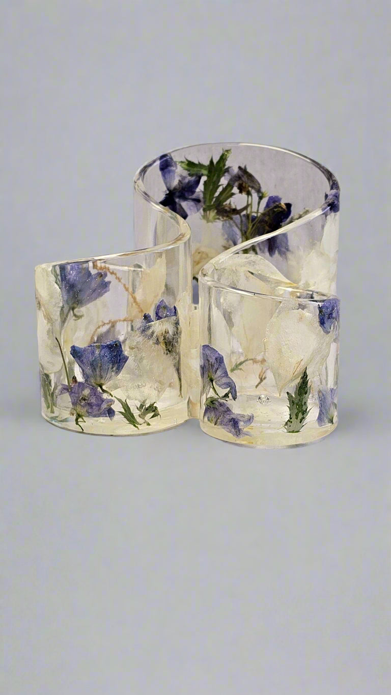 Wedding Bouquet Preservation Makeup Brush Holder Flower Preservation Resin Makeupbrush Holder Preserved Wedding Flower Resin Pencil Holder
