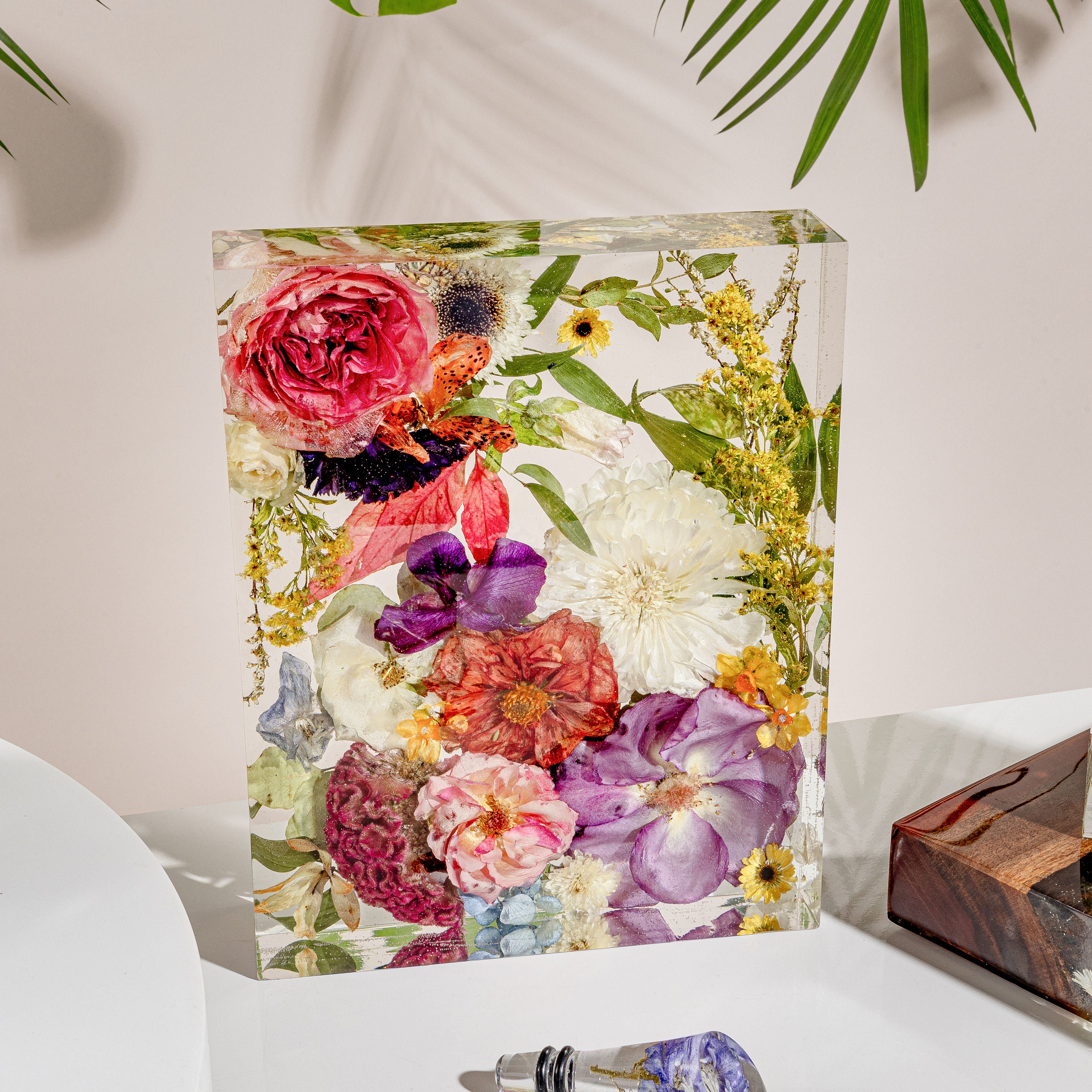 8x10 Preserved Flower Bouquet Block