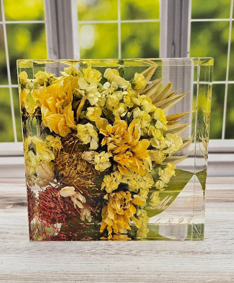 7x7 Preserved Flower Bouquet Block