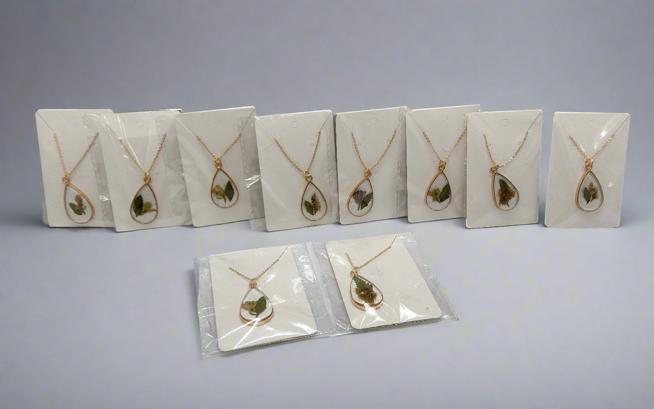 Bridal Bouquet Preservation Jewelry Floral Preservation Necklace Resin Teardrop Wedding Flower Preservation Wedding Bouquet Jewelry Set Gift