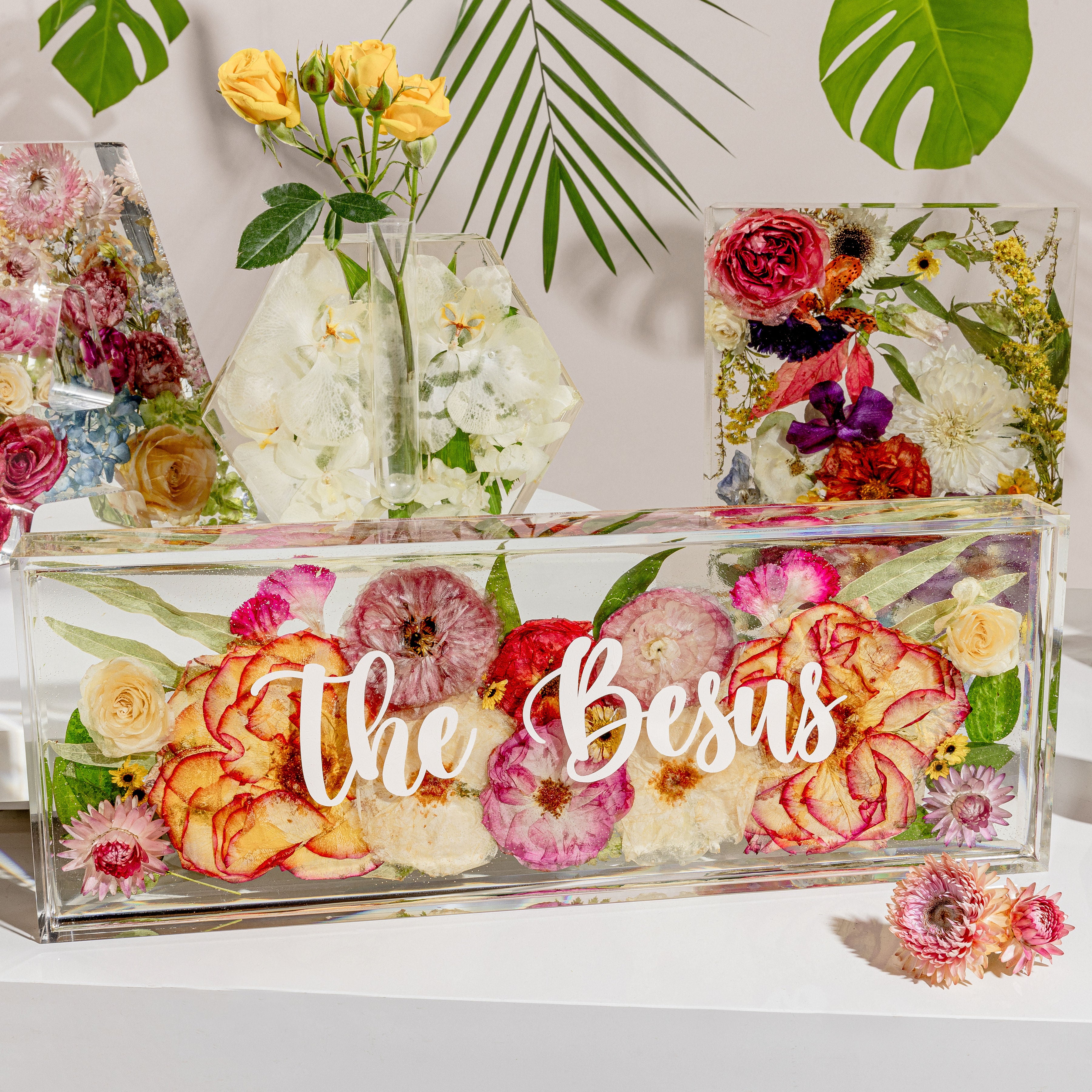 Flower Preservation Personalized Name Display