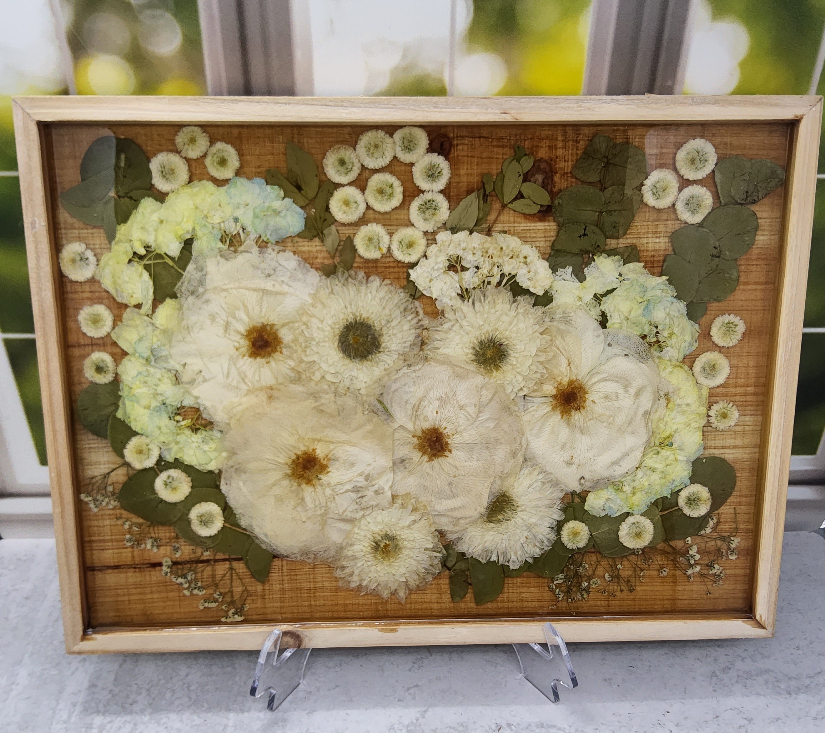 12x16 Pressed Flower Frame Wood Wall Decor