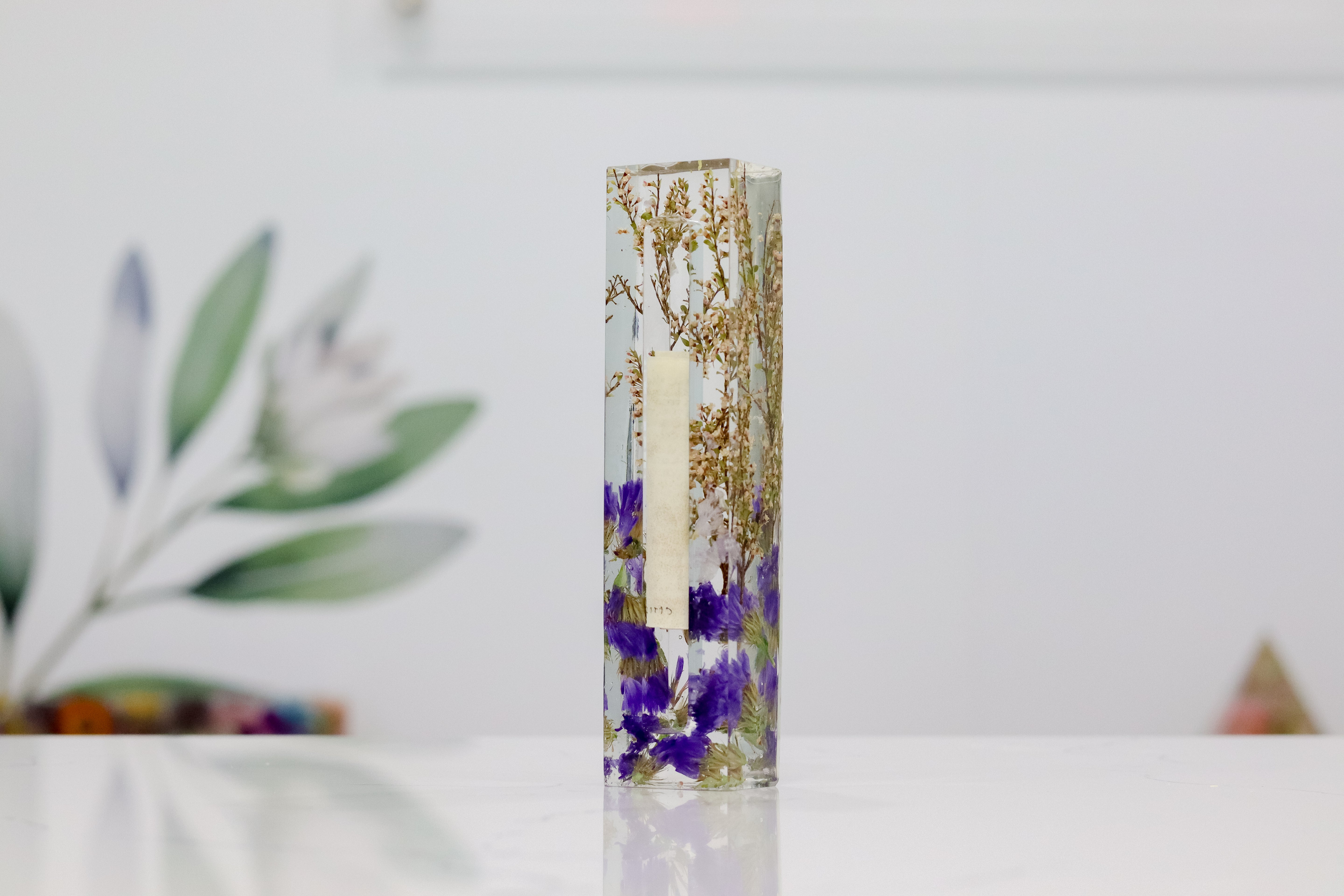 Preserved Flower Mezuzah