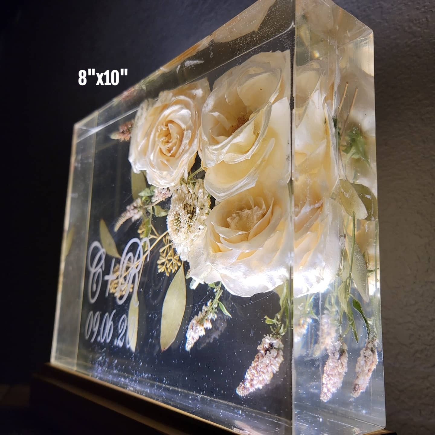 8x10 Preserved Flower Bouquet Block