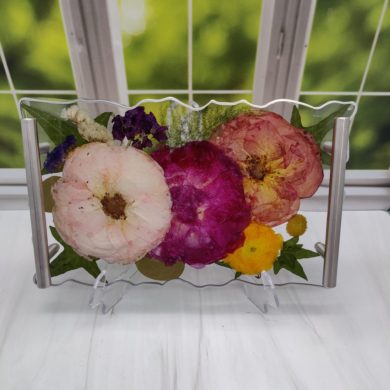 Colorful Wedding Bouquet preservation Tray