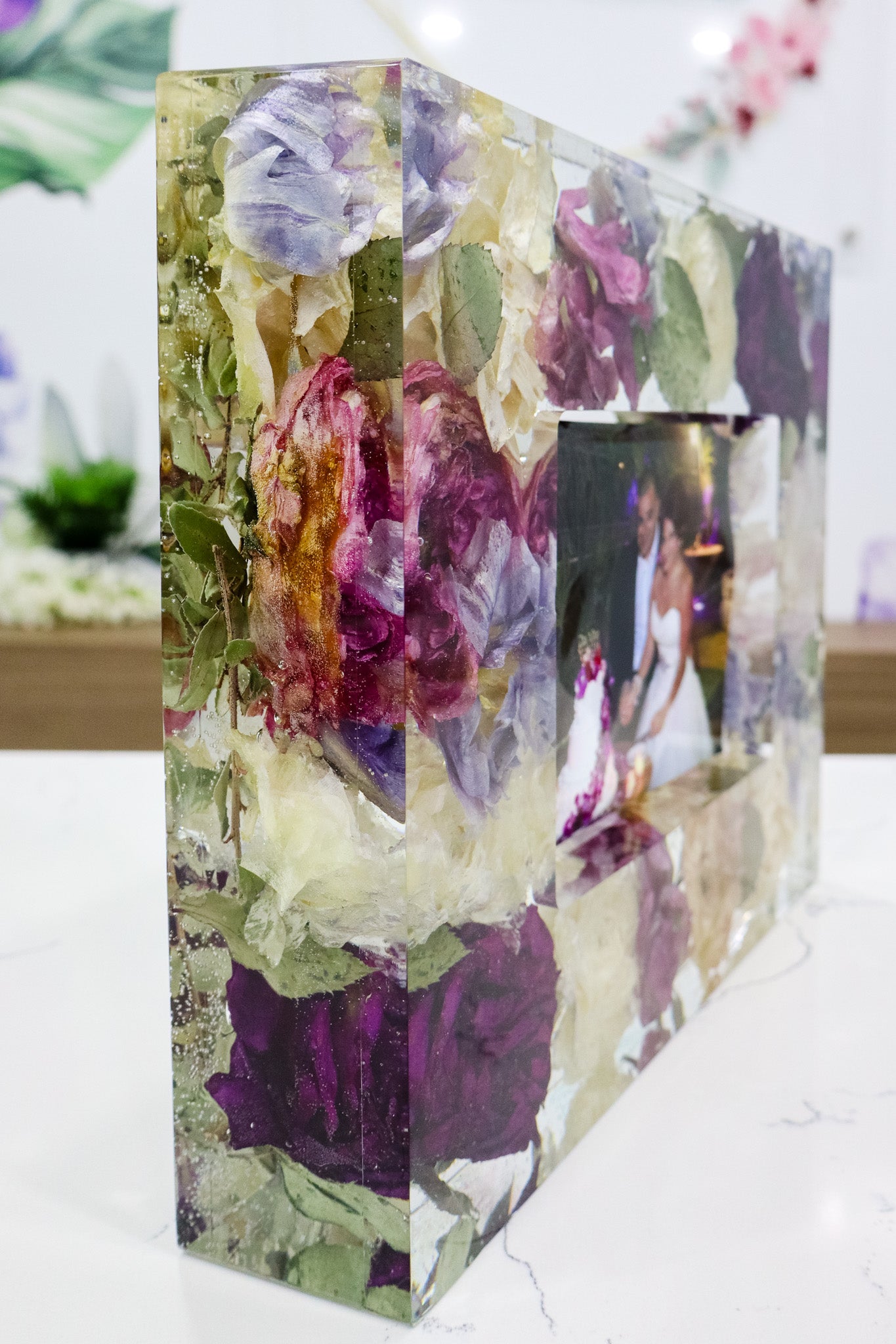 5x7 Preserved Flower Photo Frame