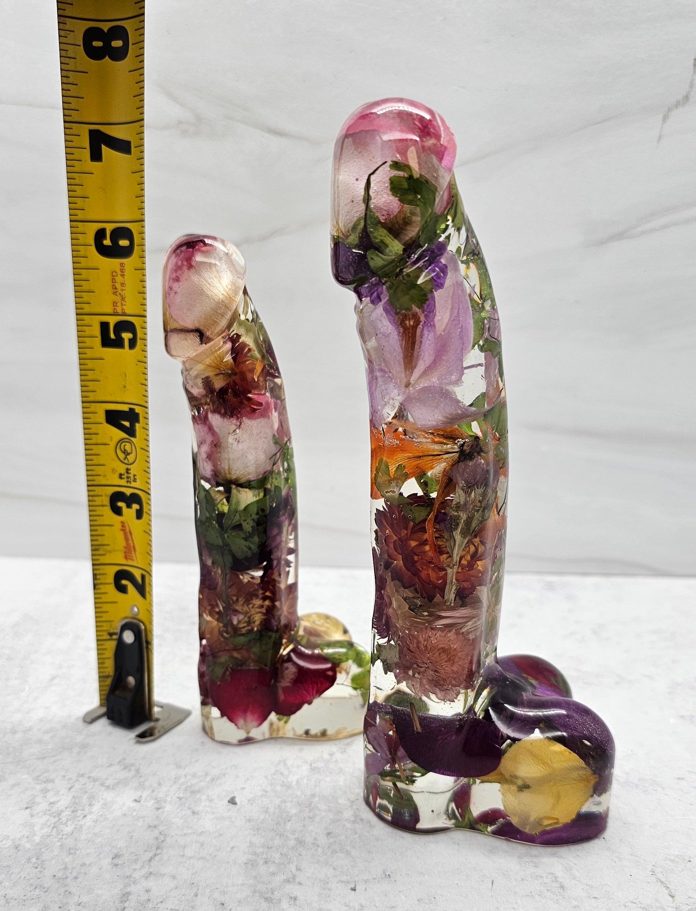 Preserved Flower Resin Dildo Peen