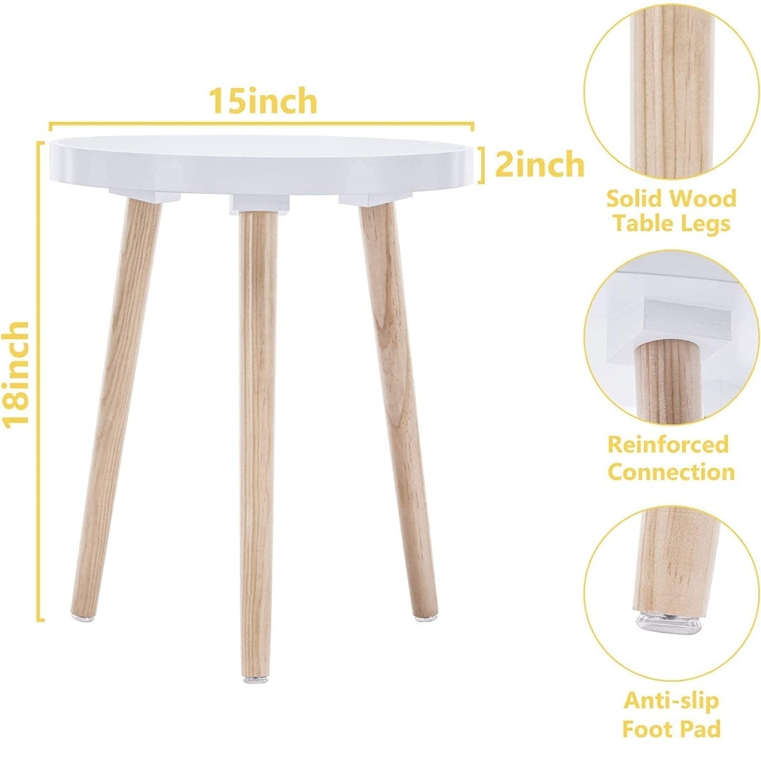 15" Pressed Flower Side Table