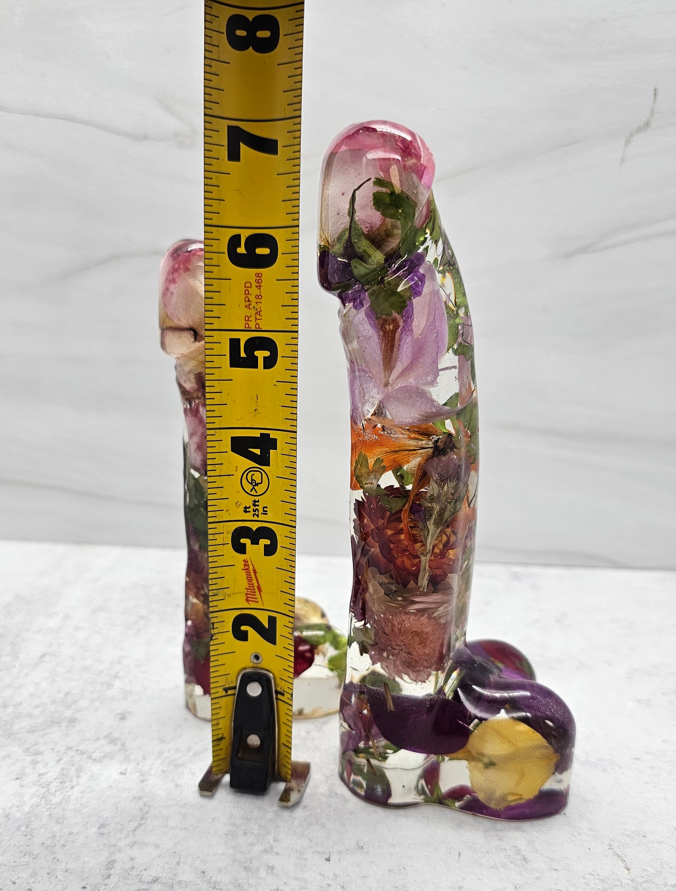 Preserved Flower Resin Dildo Peen