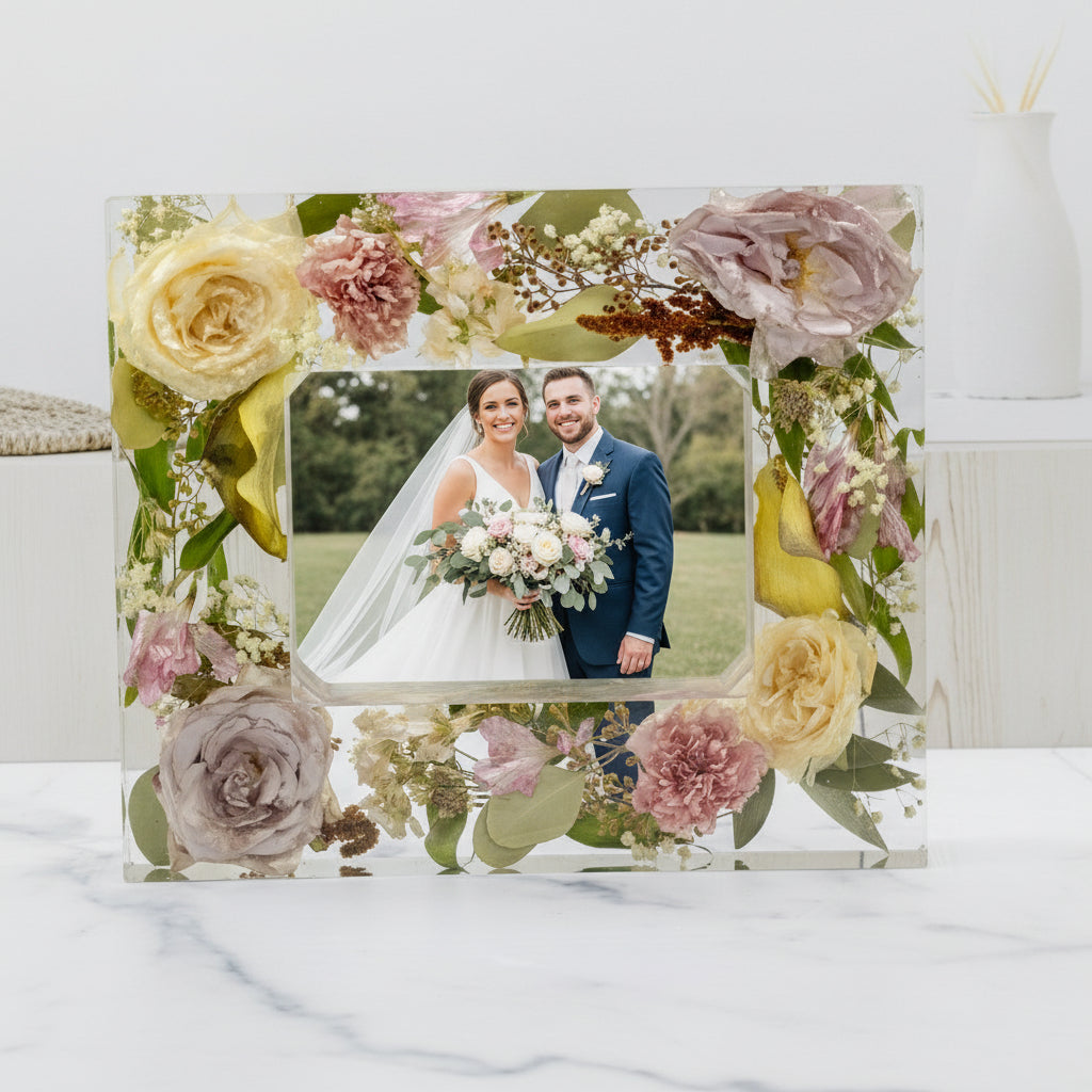 5x7 Preserved Flower Photo Frame