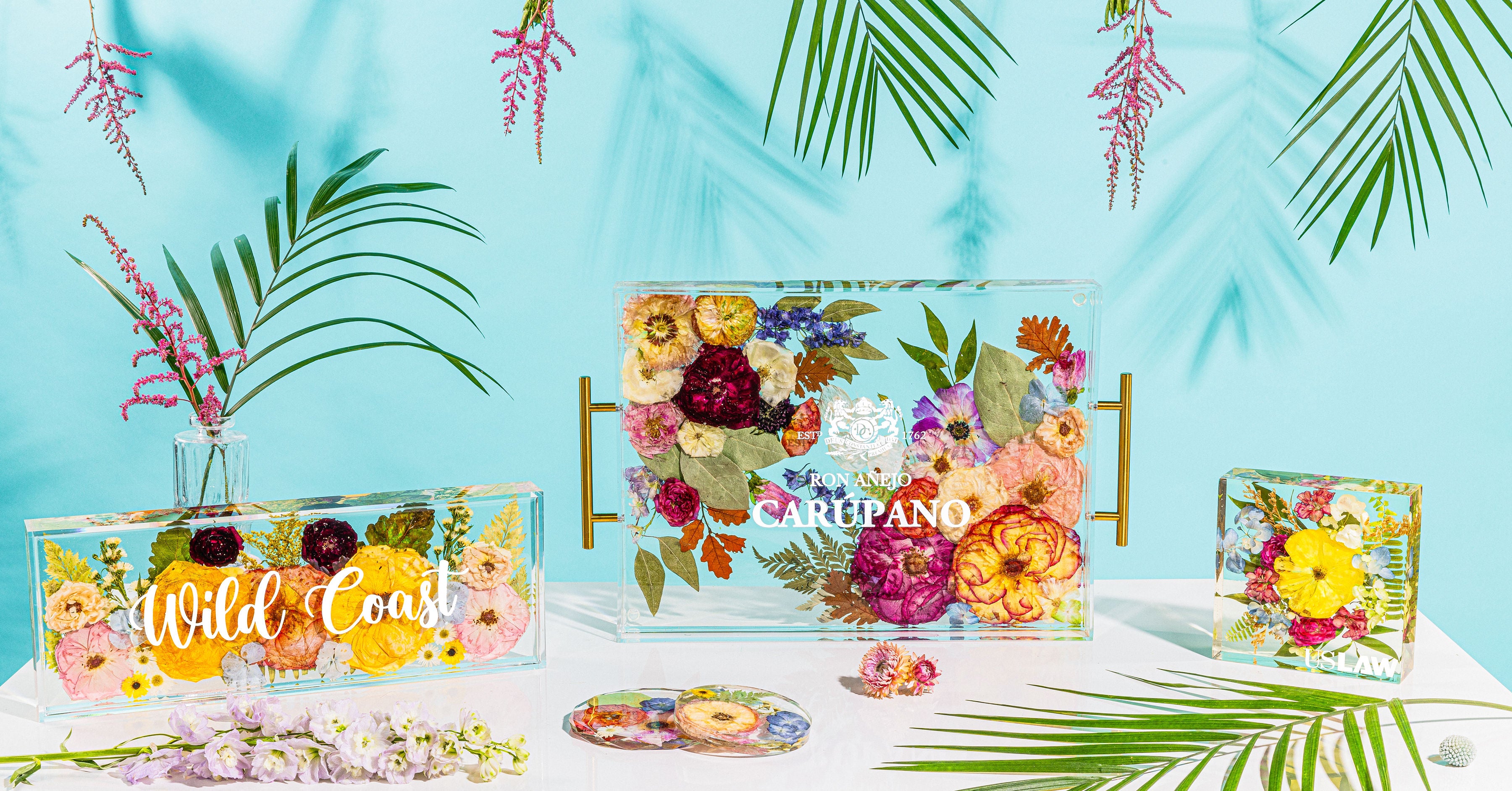 Corporate Flower Preservation Branded Gift Name Plate