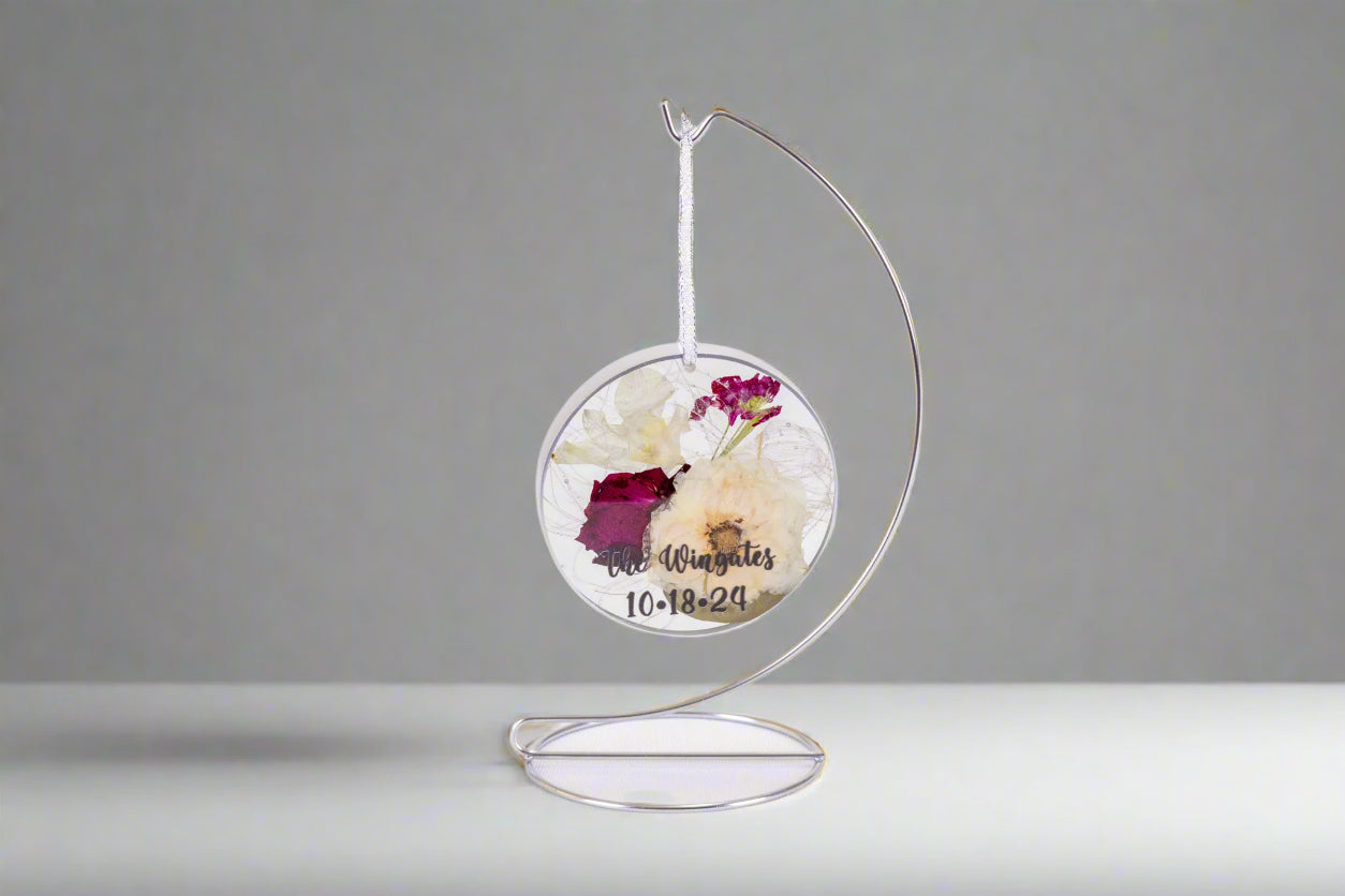 Preserved flower ornament