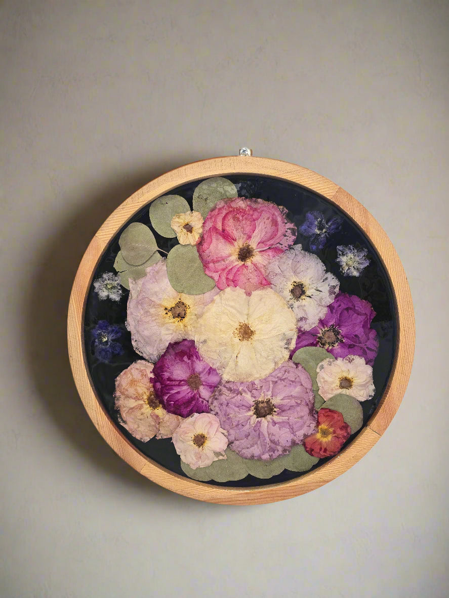 Flower Preservation Frame Bouquet Preservation Picture Frame Pressed Flower Wall Art Preserved Flower Resin Frame 15" Resin Preservation