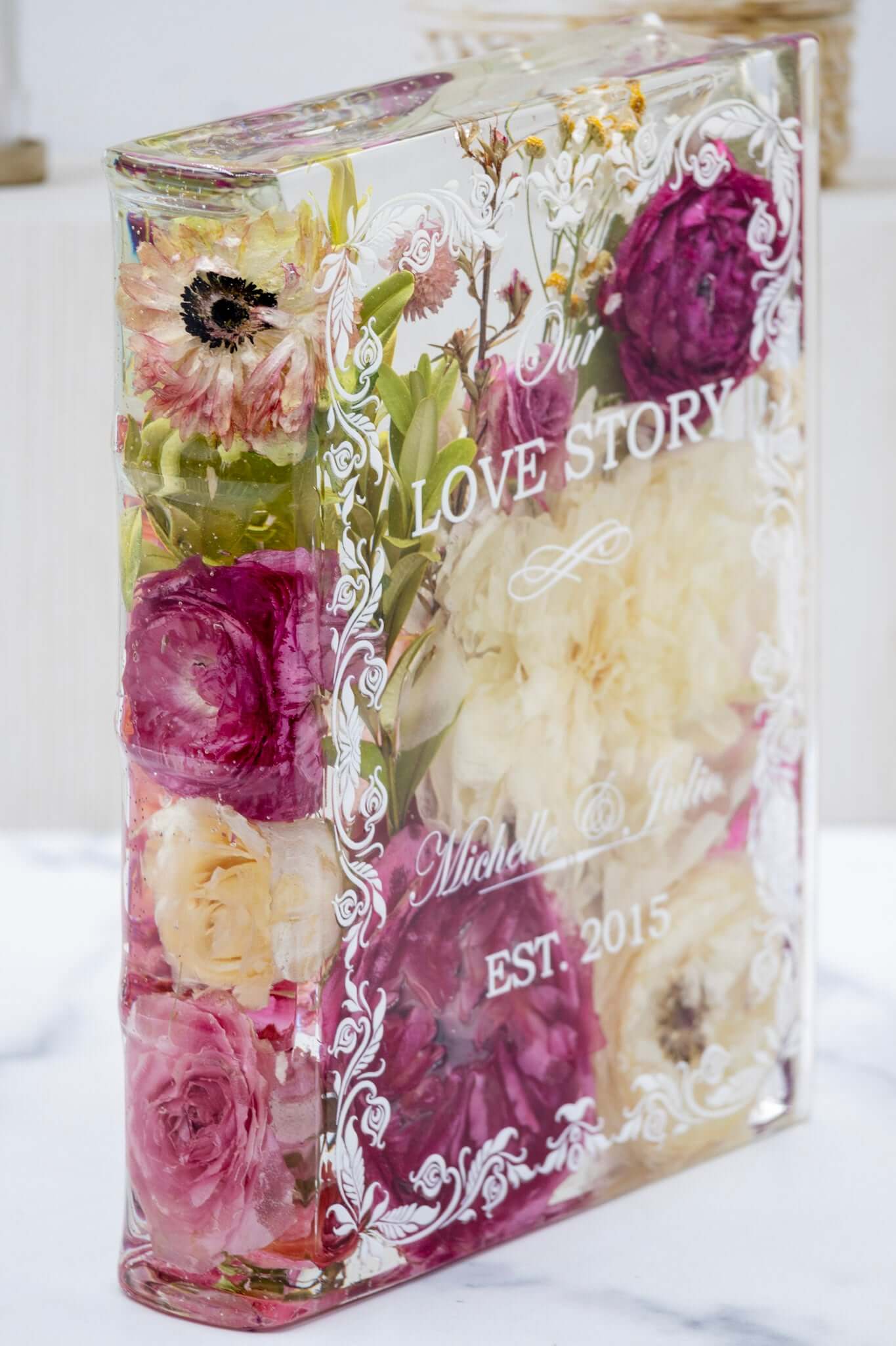 Personalized Wedding Book Block