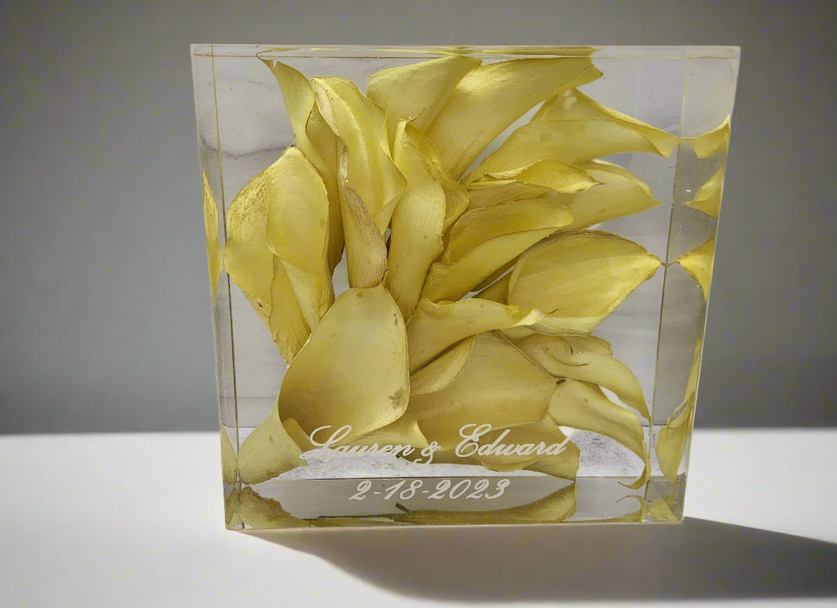 Calla Lily 5 inch bouquet block