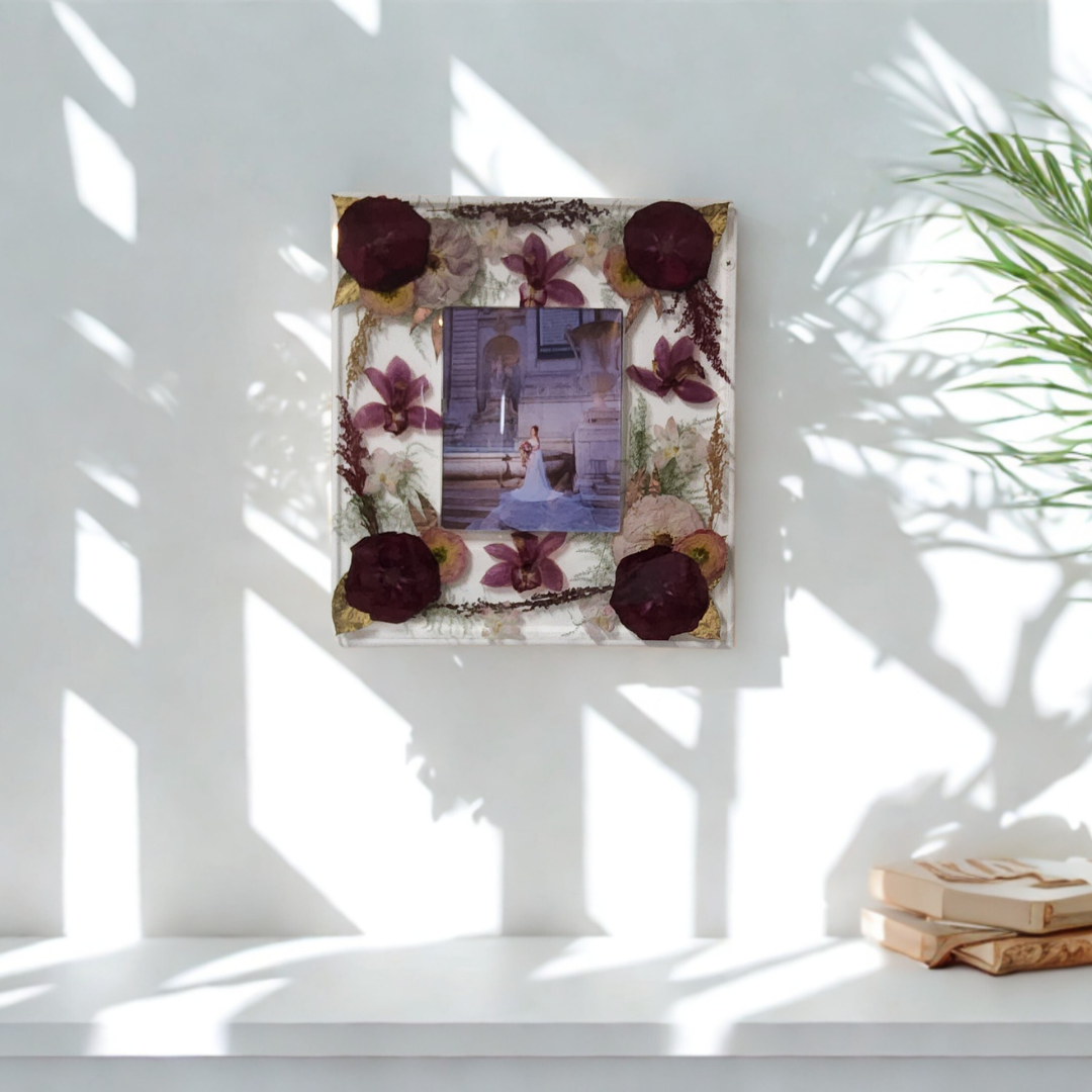 8x10 Preserved Flower Photo Frame