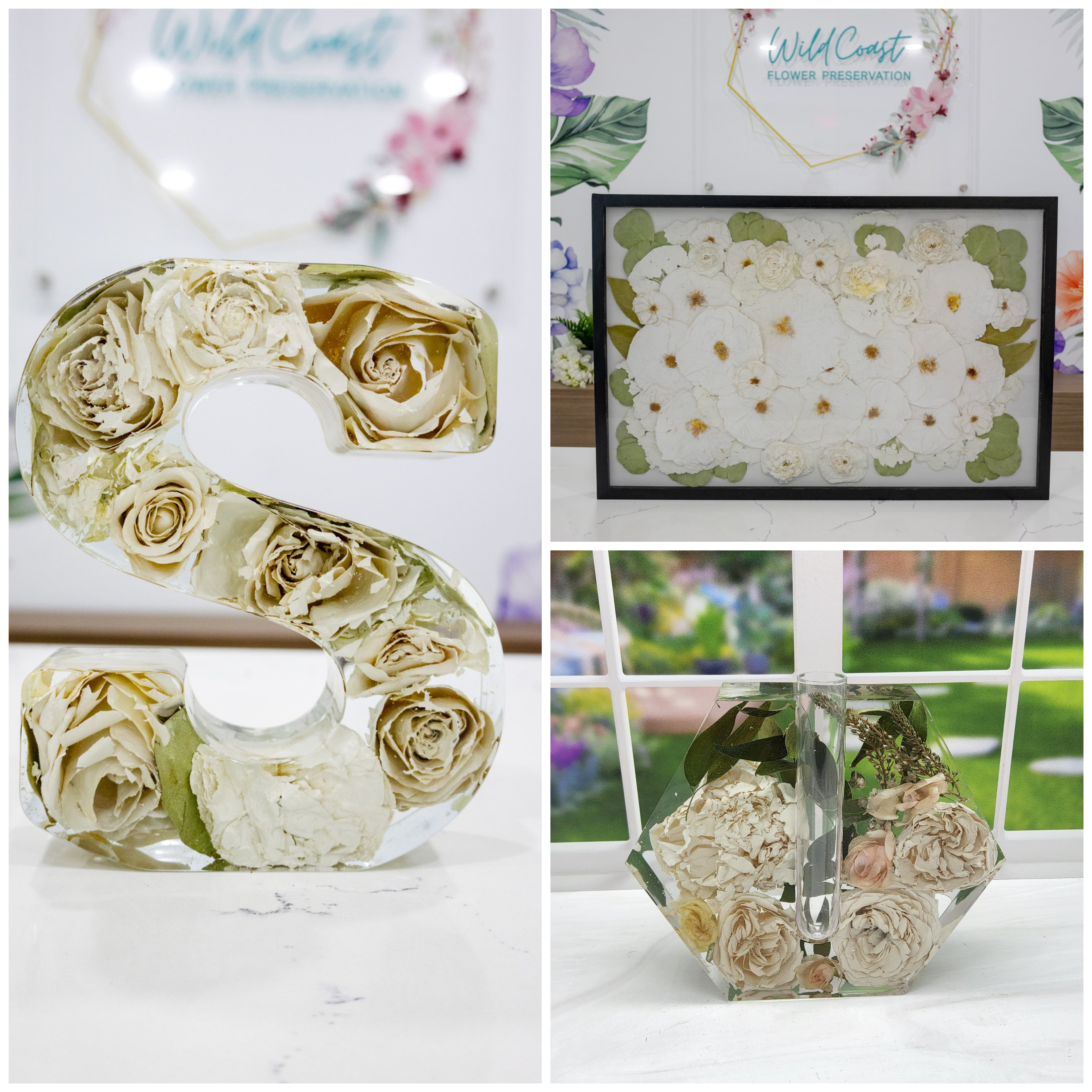 Wedding Bouquet Preservation Color Correction Service Wedding Flower Preservation Resin Color Restoration Hand-Painted Color Treatment