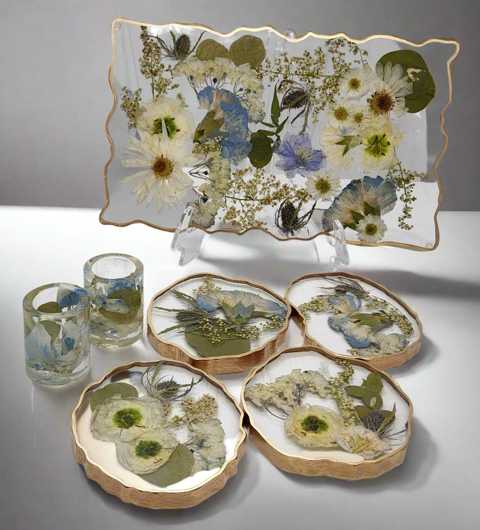 Wedding Bouquet Tray and Coaster set Preservation