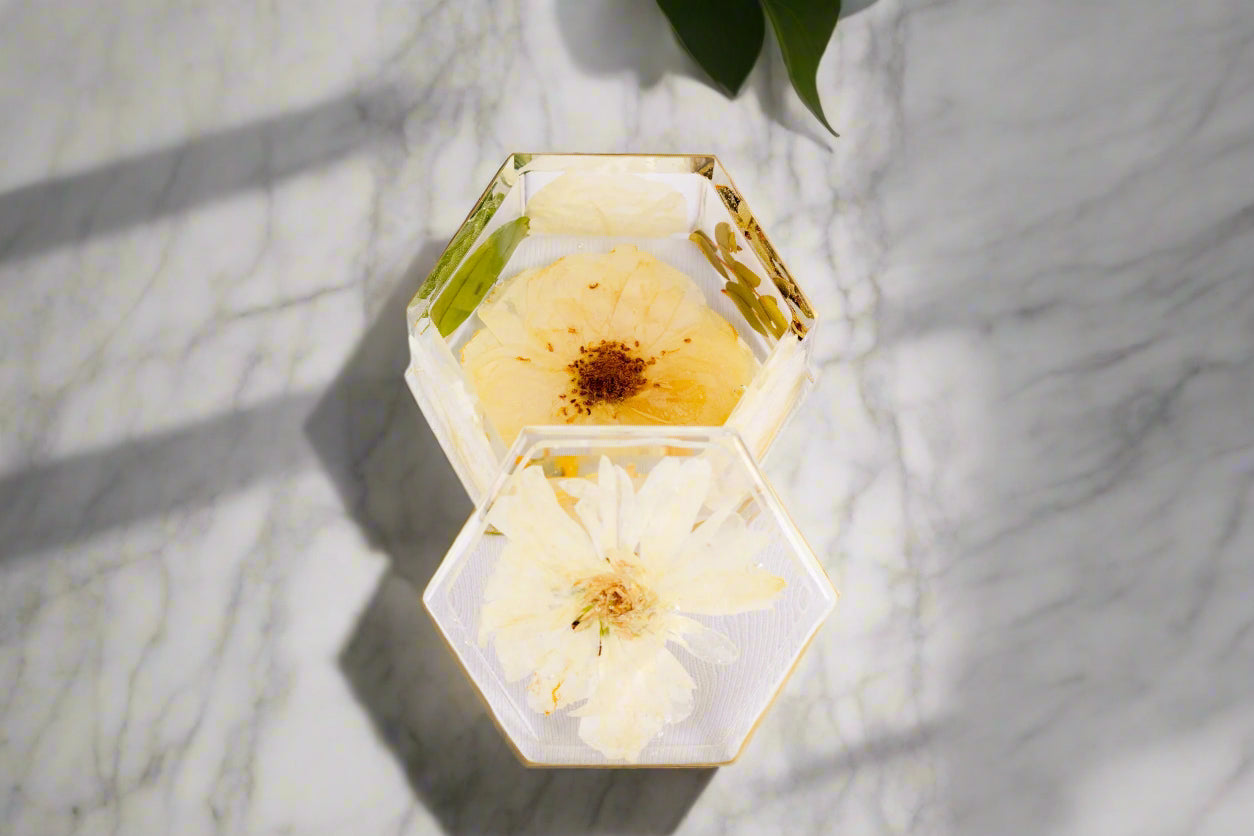 Resin Flower Preservation Box Wedding Flower Gift