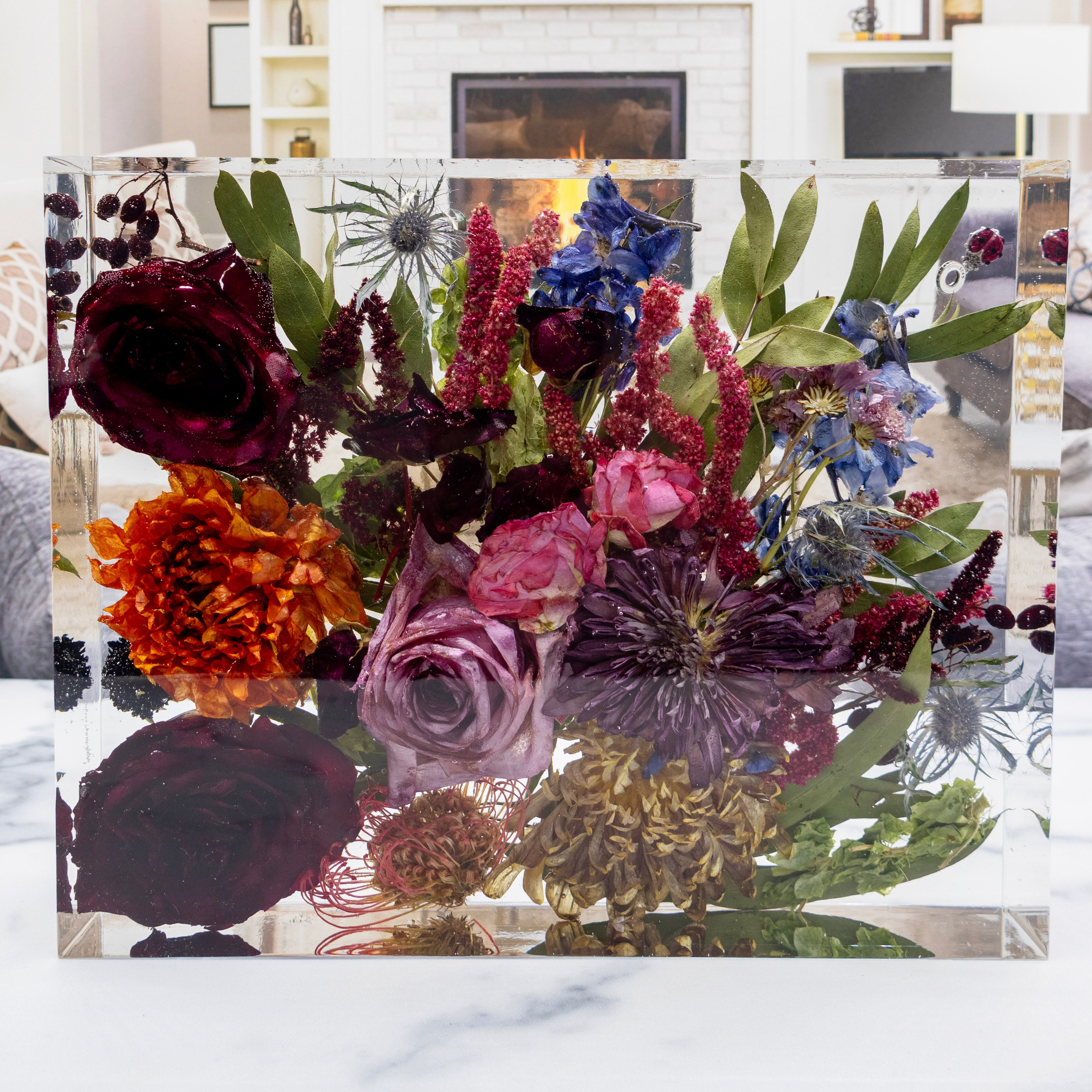 Jewel tone bouquet preservation