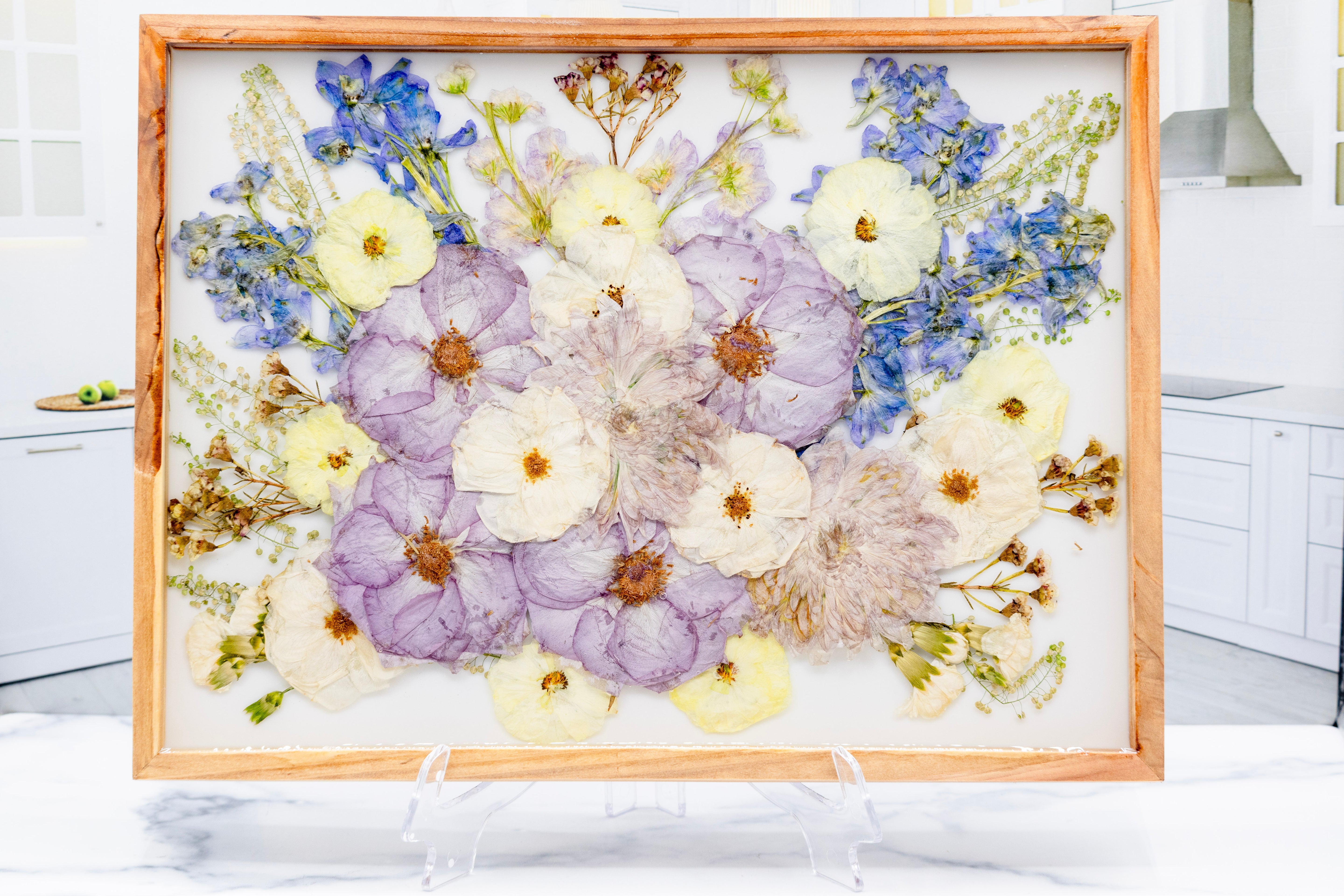 12x16 Pressed Flower Frame Wood Wall Decor