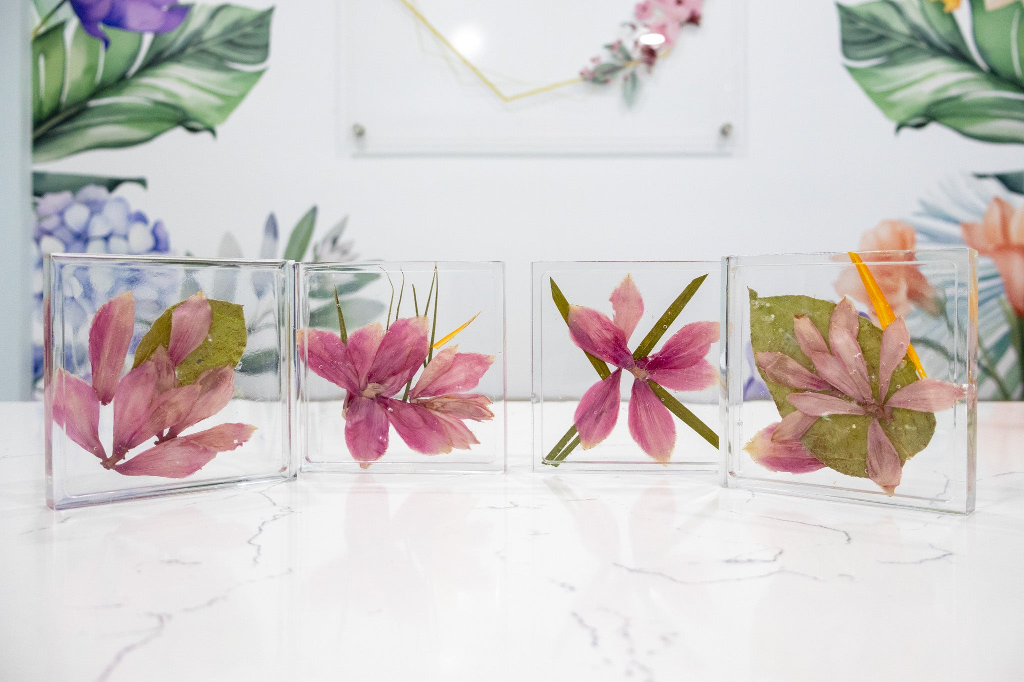 Large tray 18x10 and Square coaster Bundle