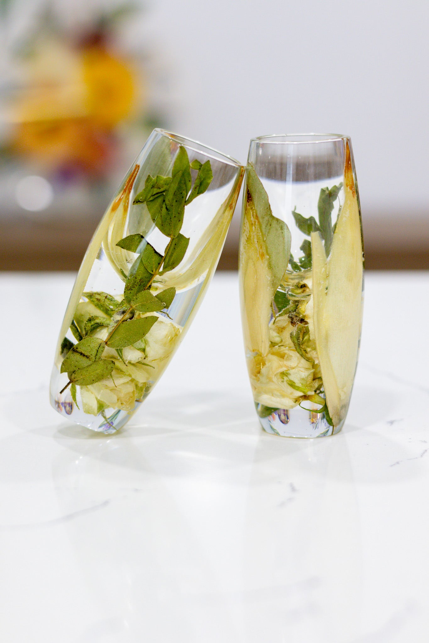Preserved Flower Shot Glasses Set