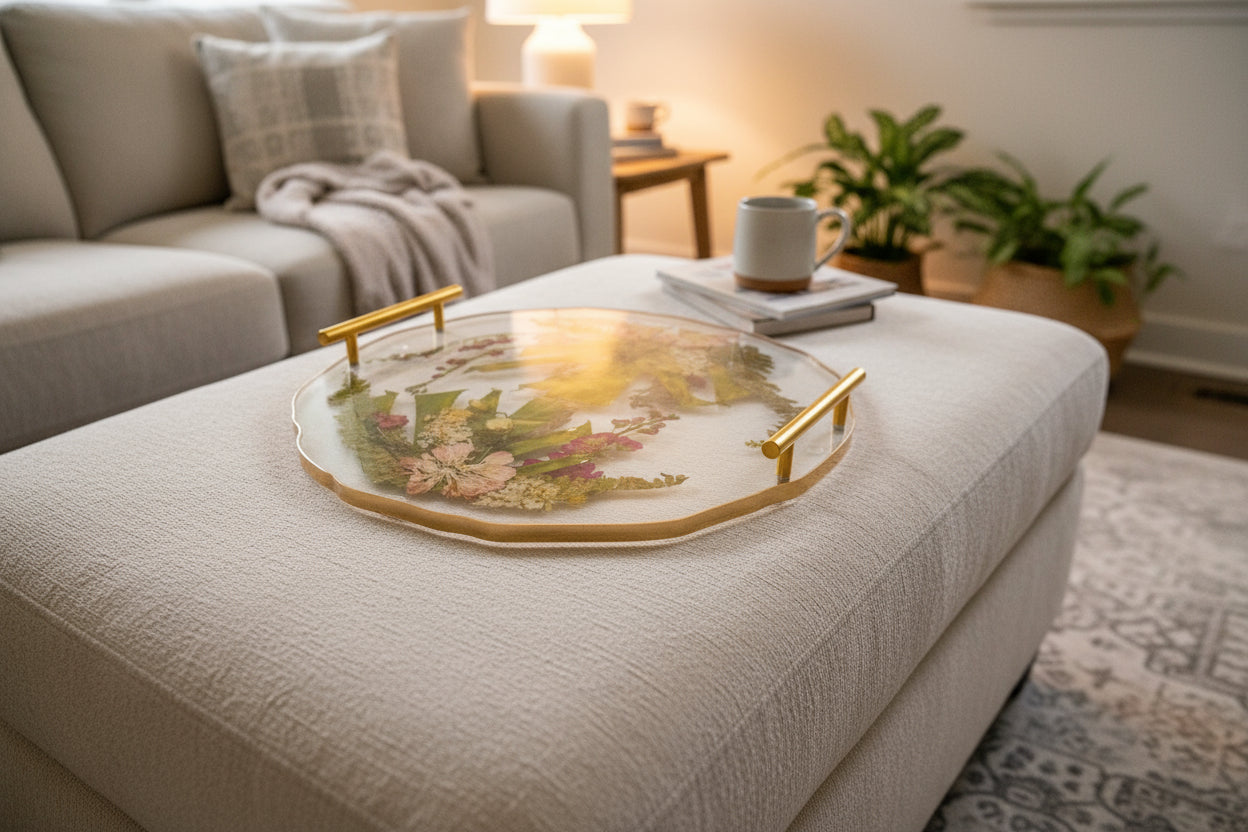 geode tray pressed flower preservation