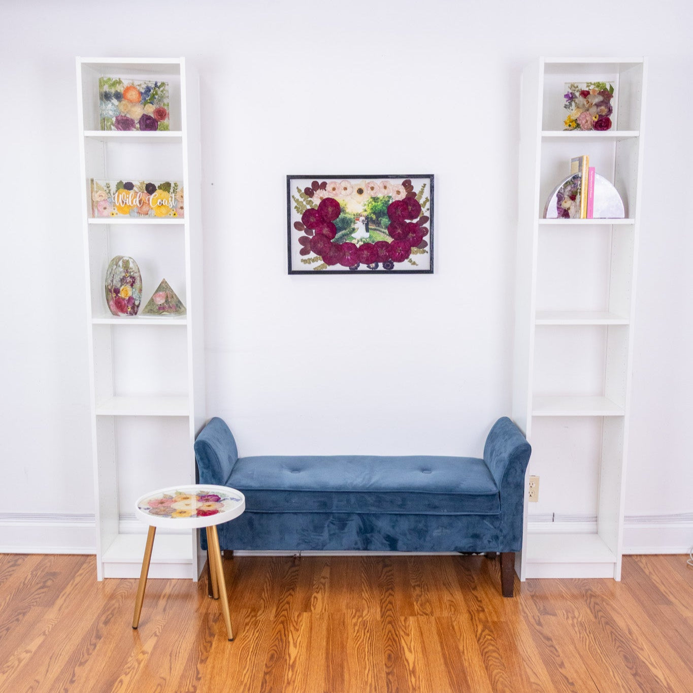 23x15 Pressed Flower Frame Wood Wall Decor