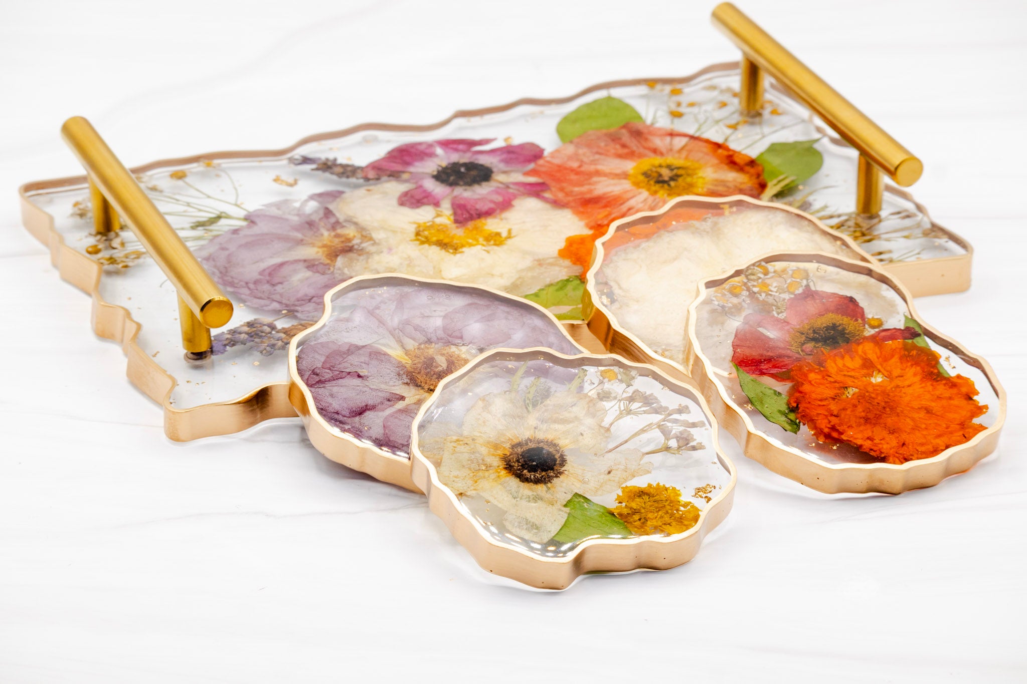 Pressed Flower Preservation Resin Tray Wedding Bouquet Flower Preservation Tray Resin Floral Preservation Resin Pressed Wedding Flower Tray