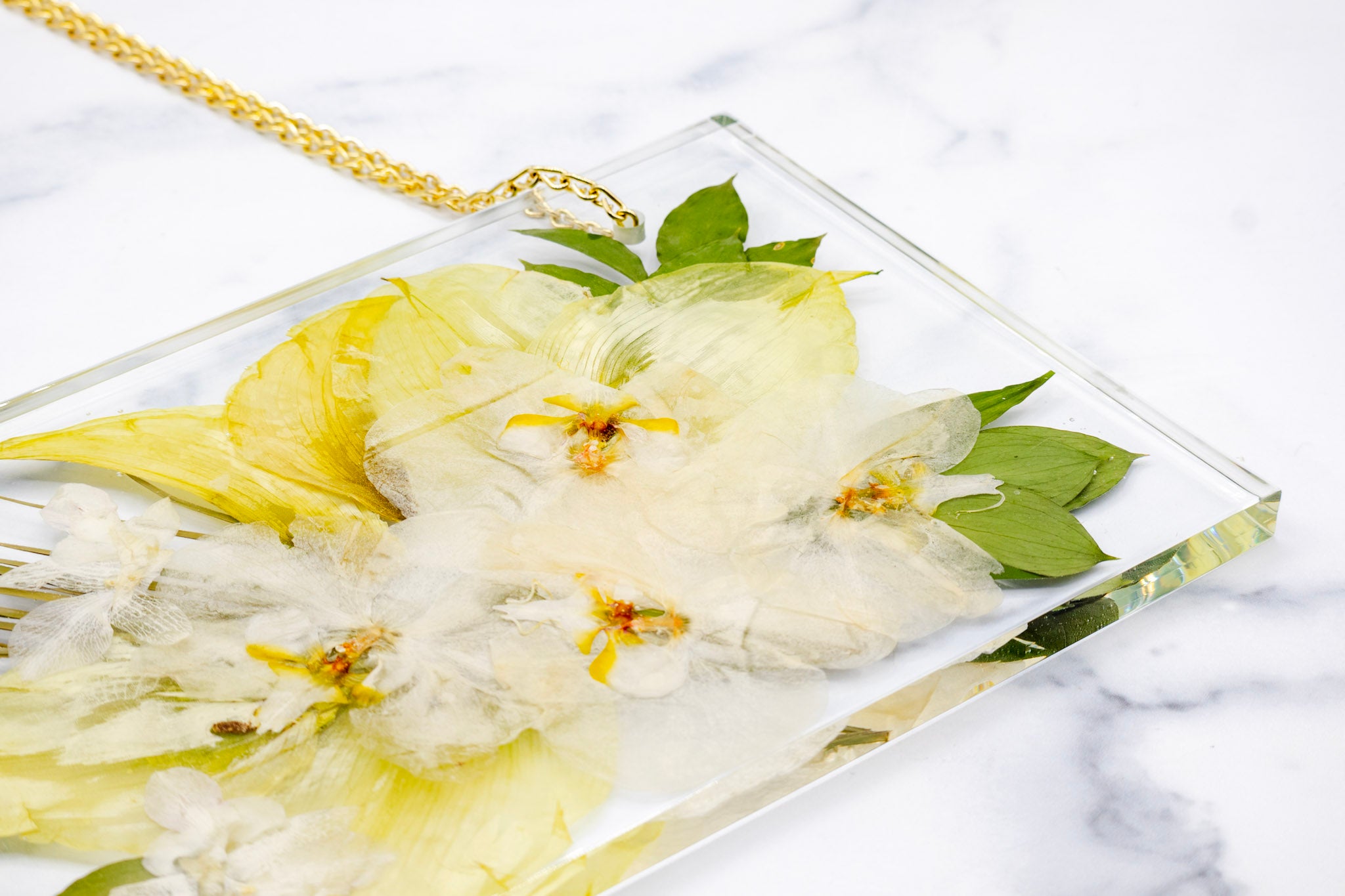 12x8 Pressed Flower Hanging Frame with Chain