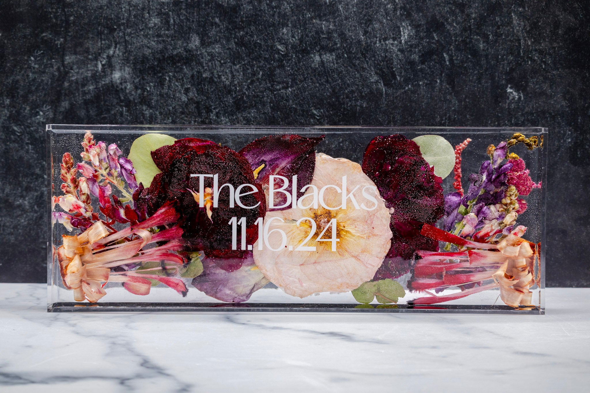 Monogram Resin Art Piece