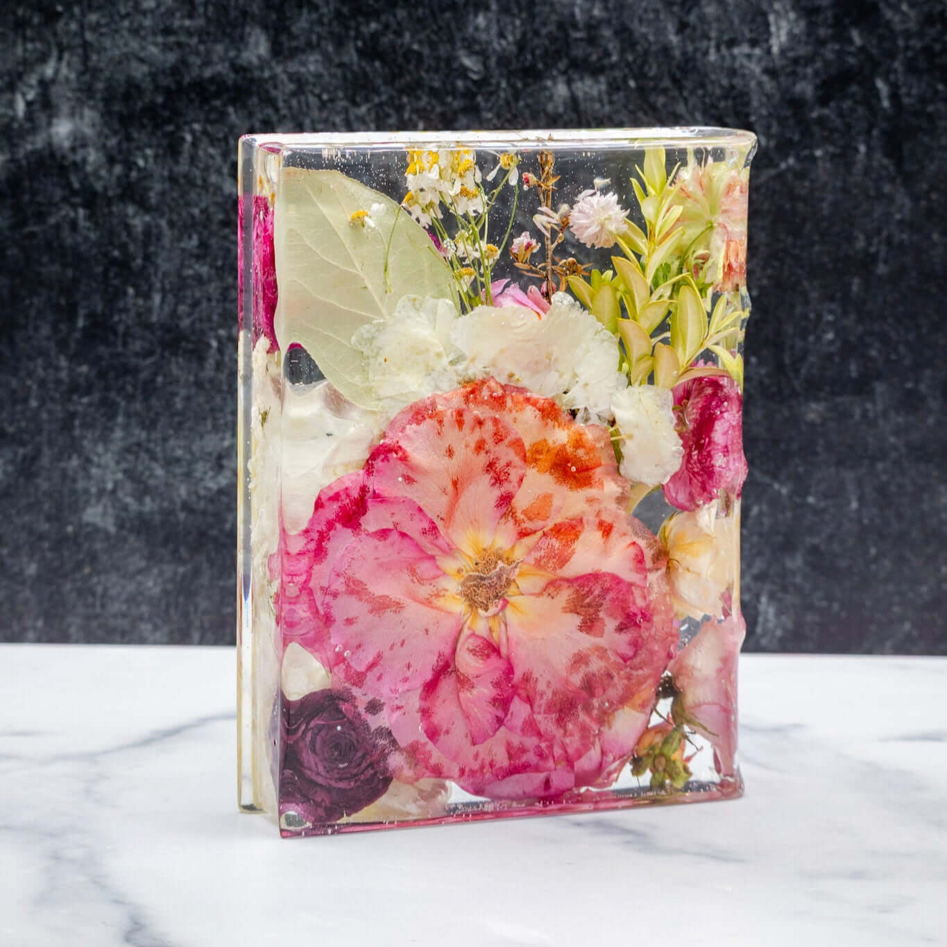 bride bouquet preservation book end