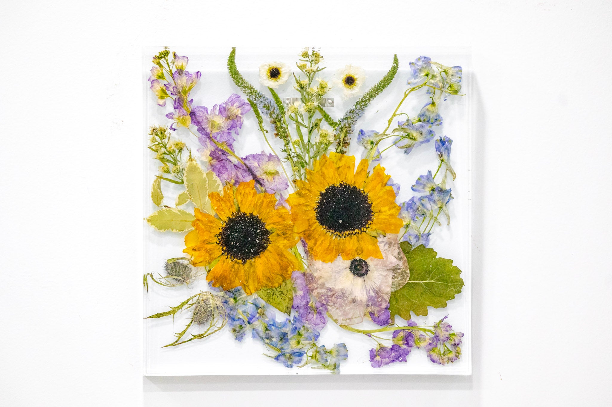 Floral Preservation Floating Frame Bouquet Preservation Pressed Flower Frame Square Floating Flowers Resin Frame Wedding Flower Preservation