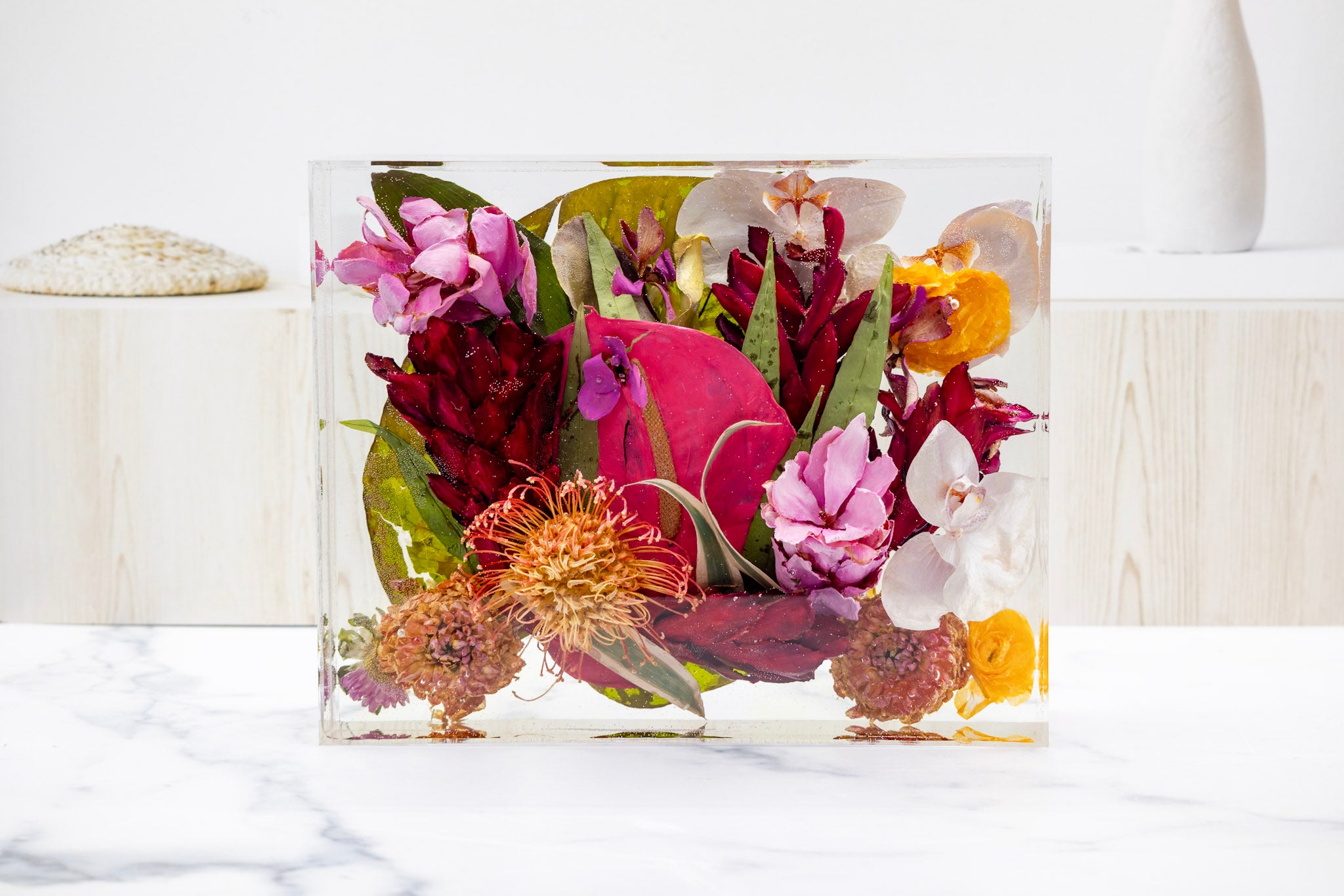 8x10 Preserved Flower Bouquet Block