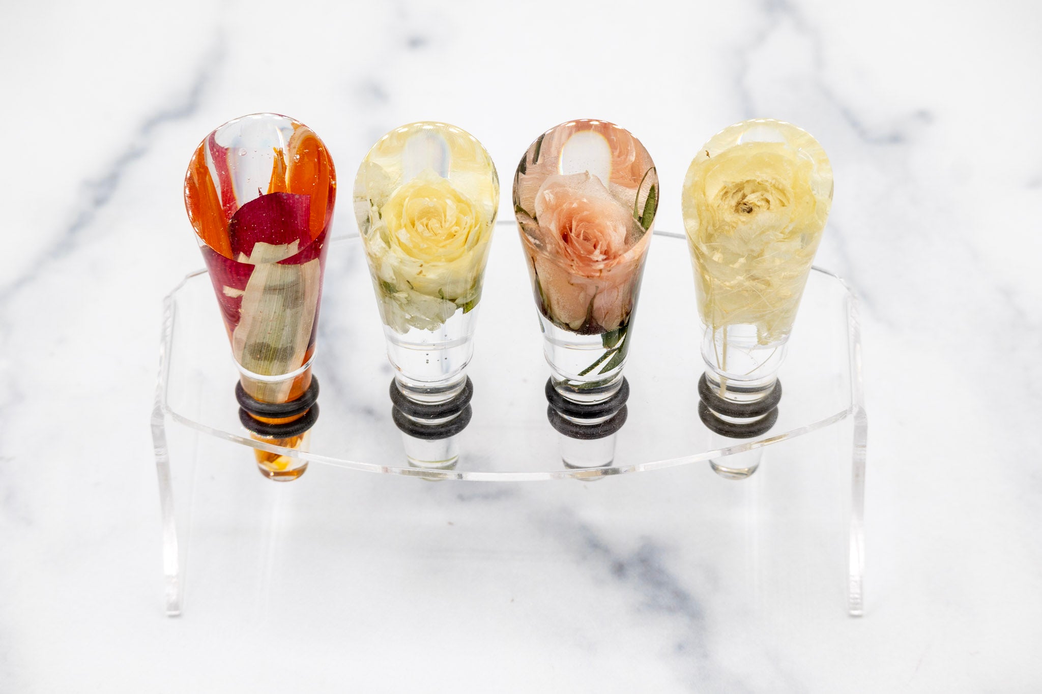 Slanted Flower Wine Stopper