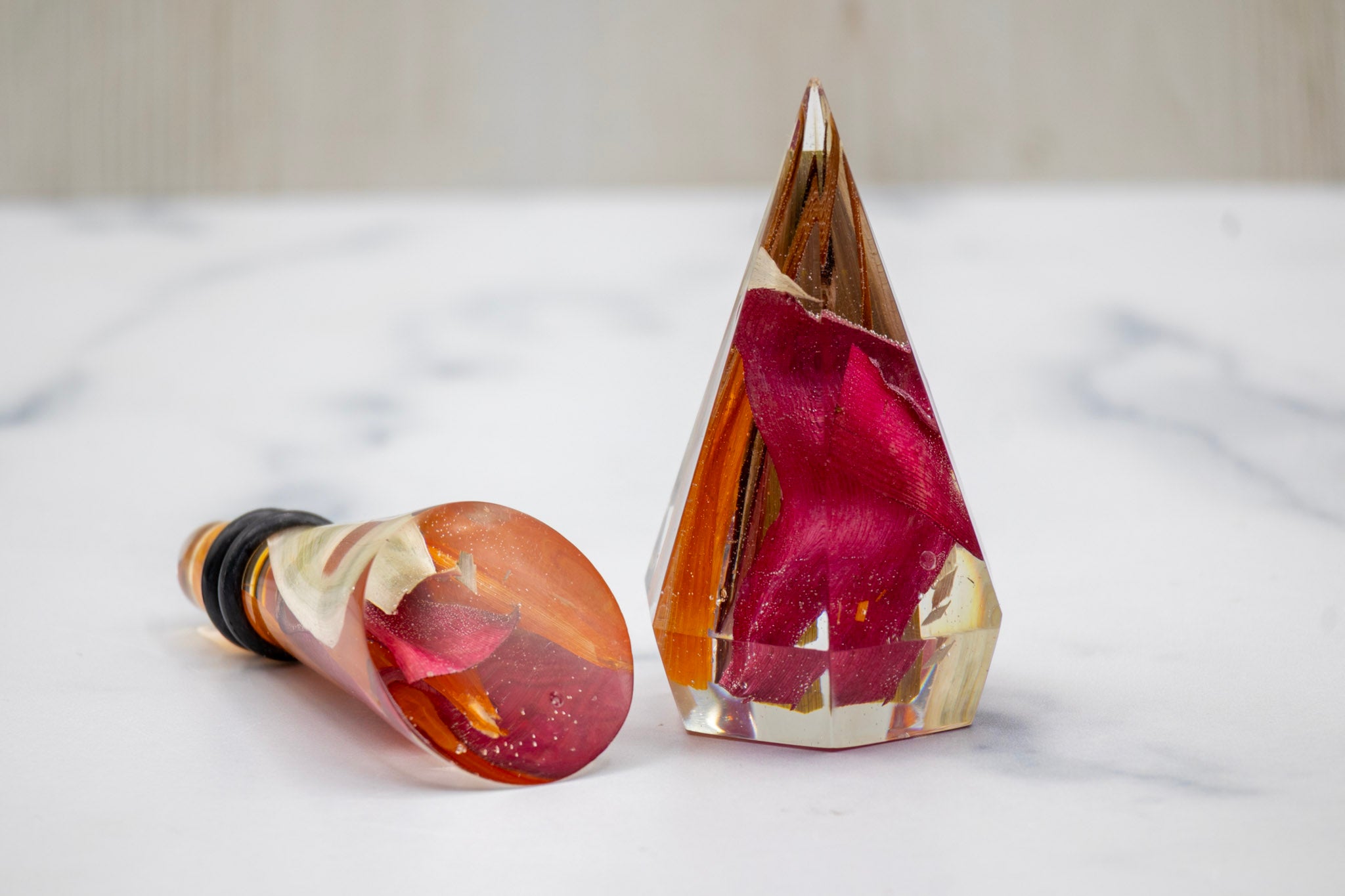 Slanted Flower Wine Stopper