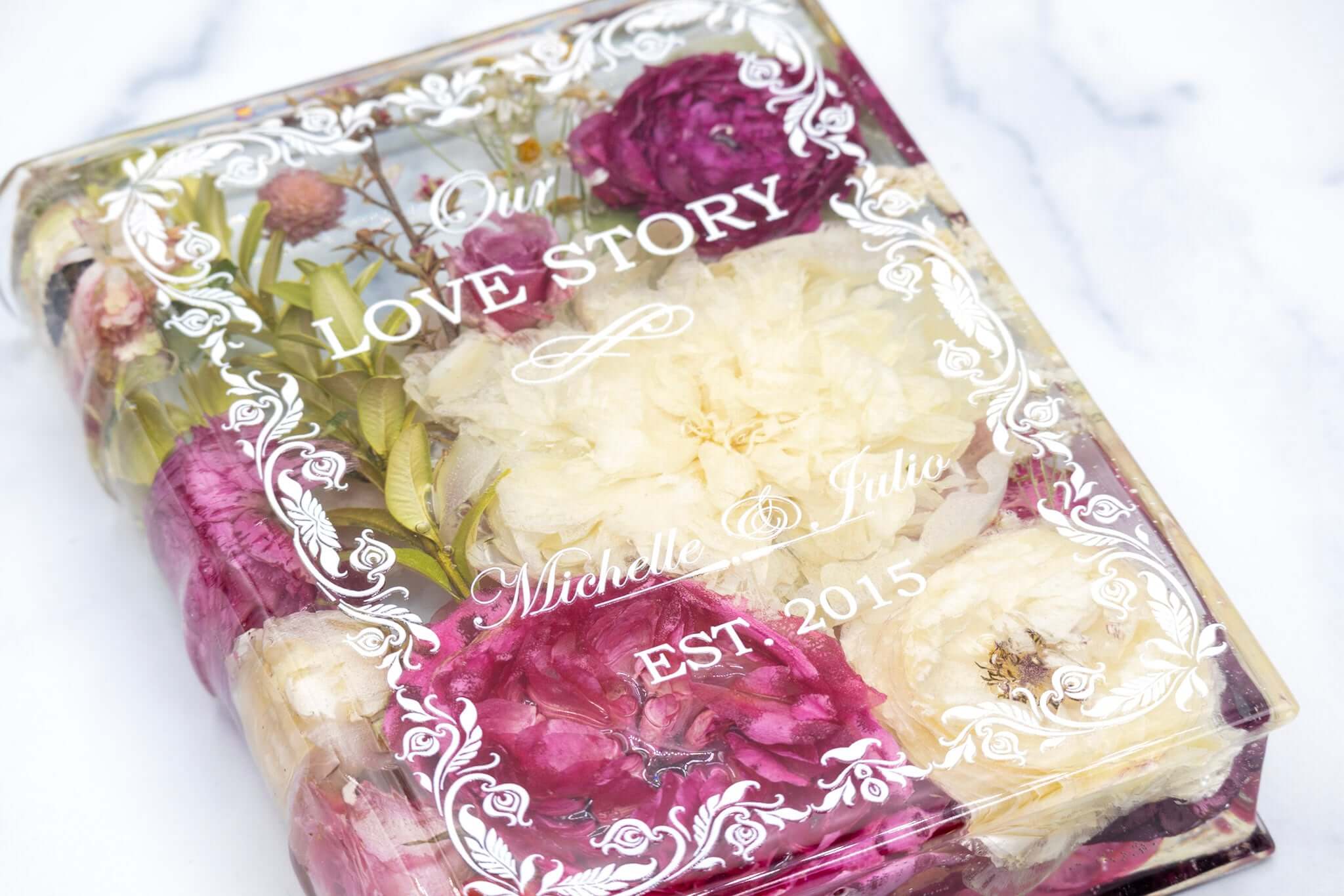 Personalized Wedding Book Block