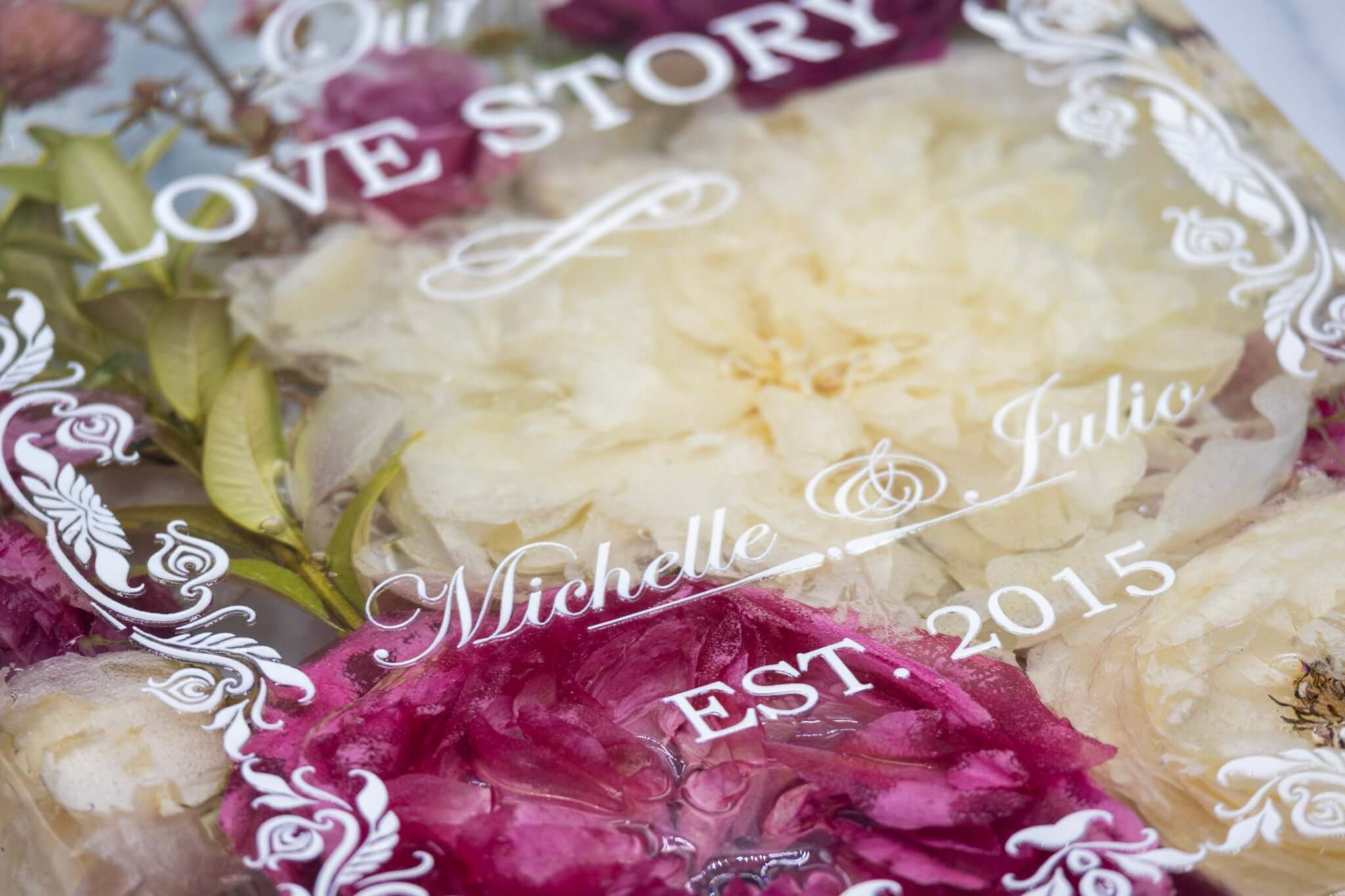 Personalized Wedding Book Block